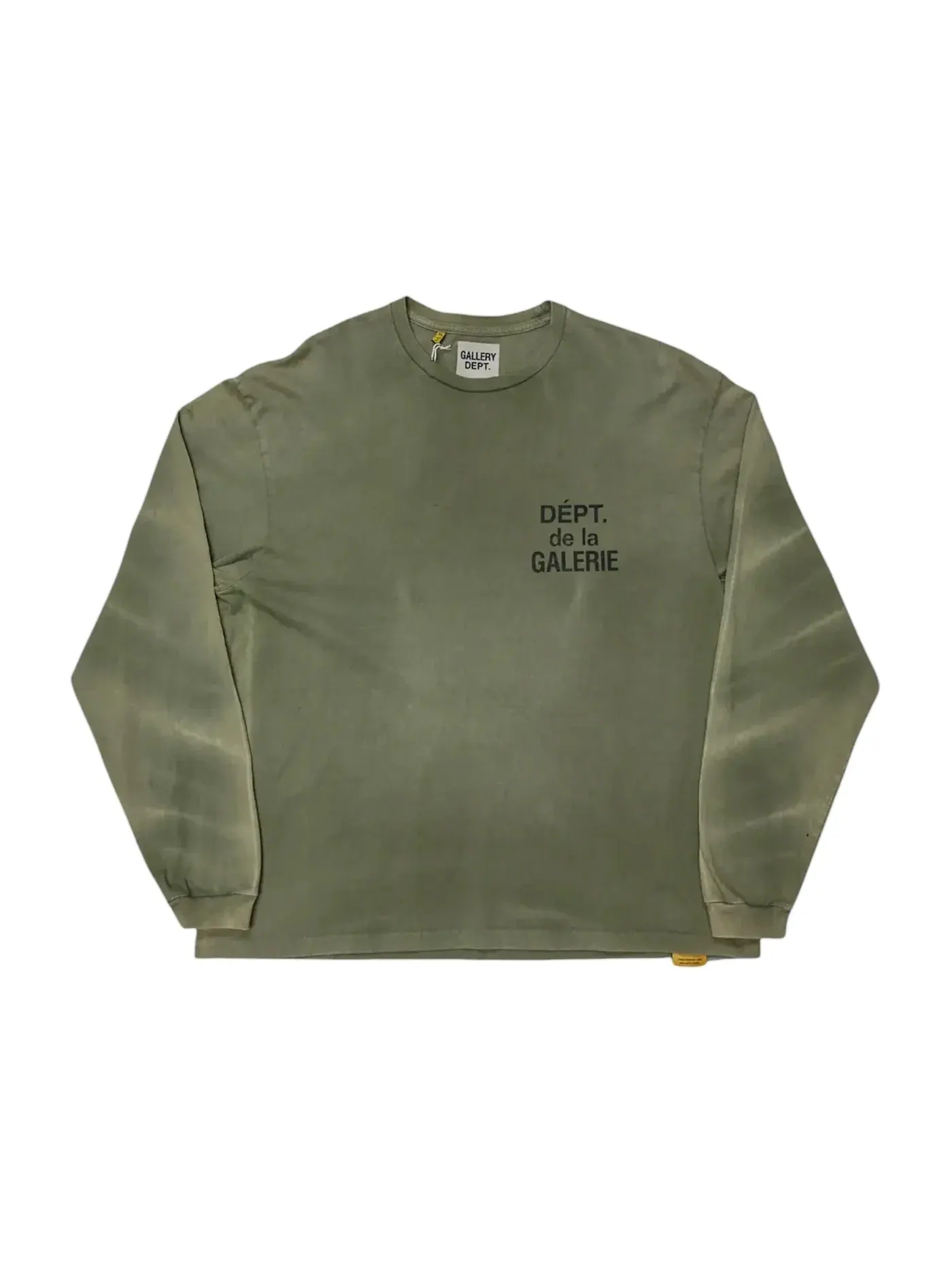 Мужская футболка с длинным рукавом Gallery Dept. T-shirt — изображение 1 из 2, оливковый