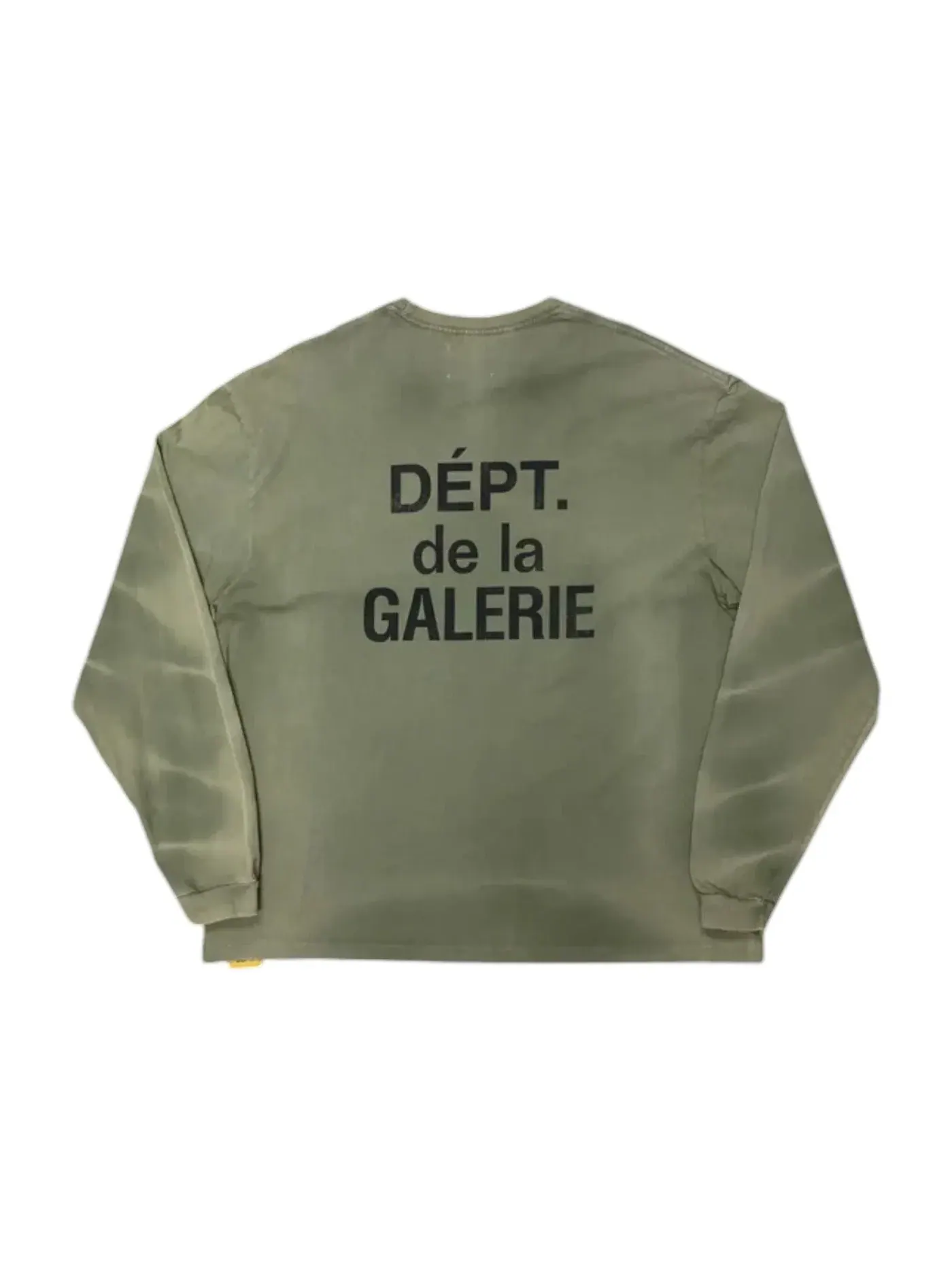 Мужская футболка с длинным рукавом Gallery Dept. T-shirt — изображение 2 из 2, оливковый