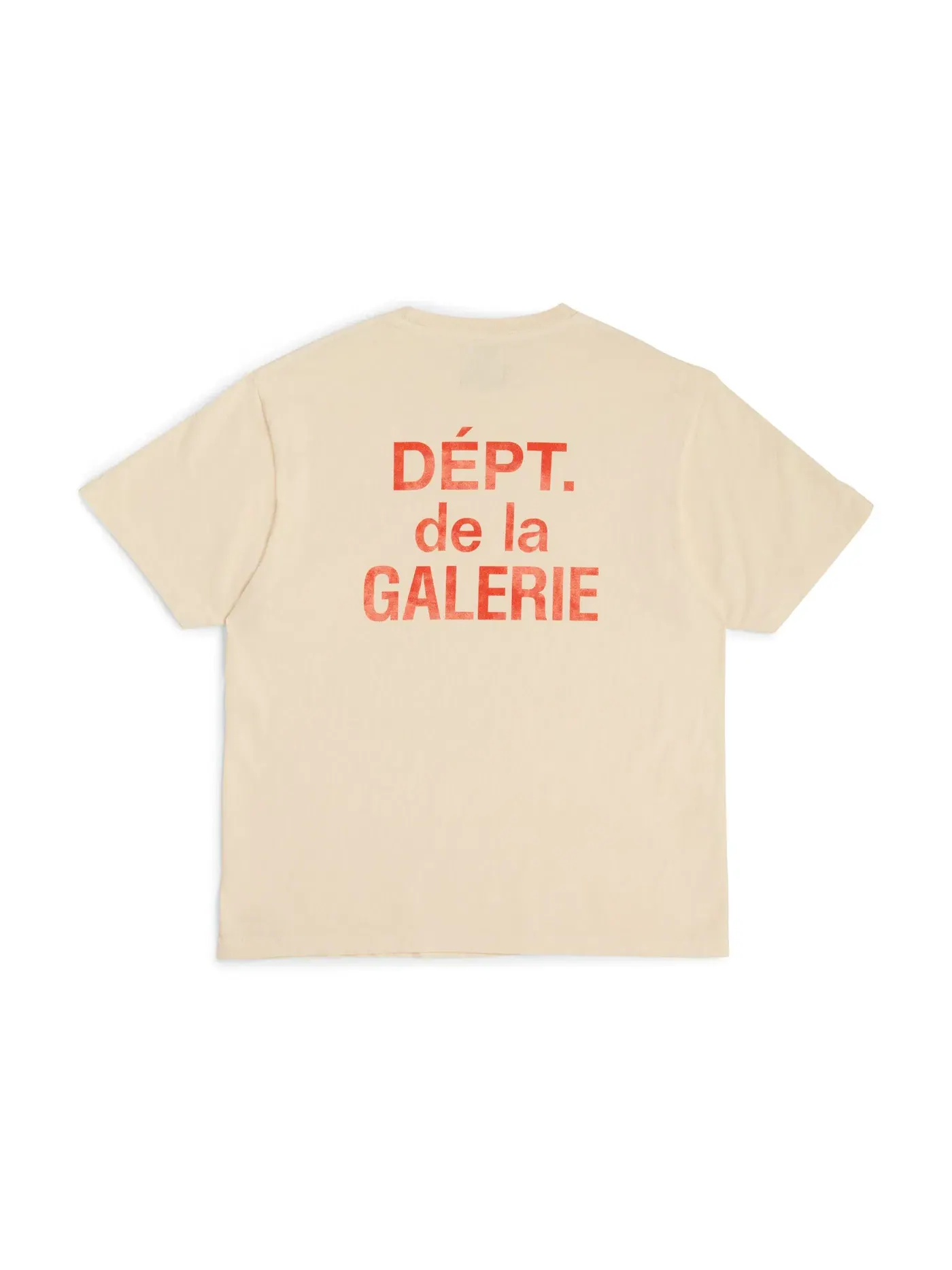 Мужская футболка с принтом French T-shirt Gallery Dept. — изображение 1 из 2, кремовый/оранжевый