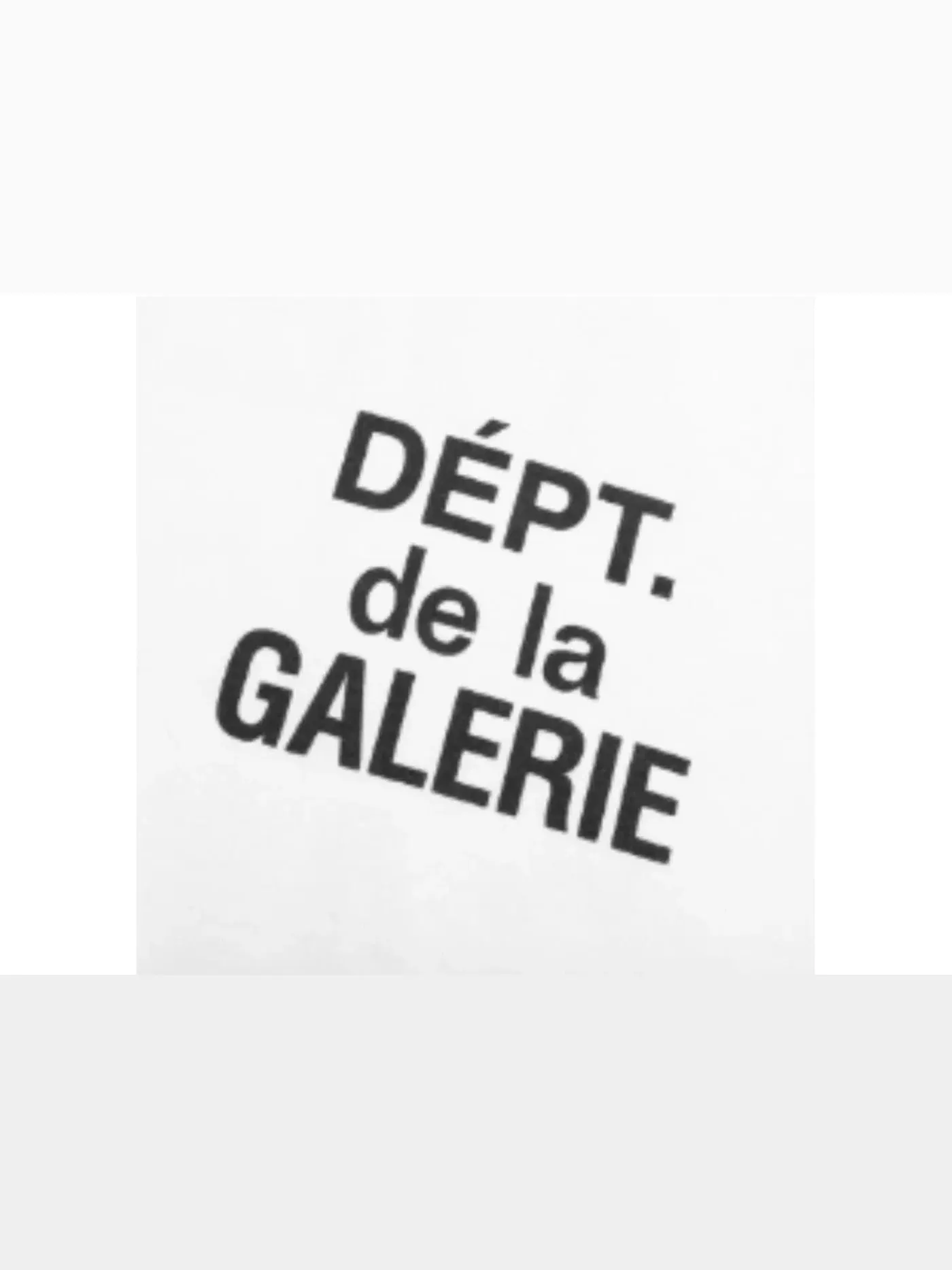 Мужская футболка Gallery Dept. T-shirt — изображение 3 из 3, белый/черный