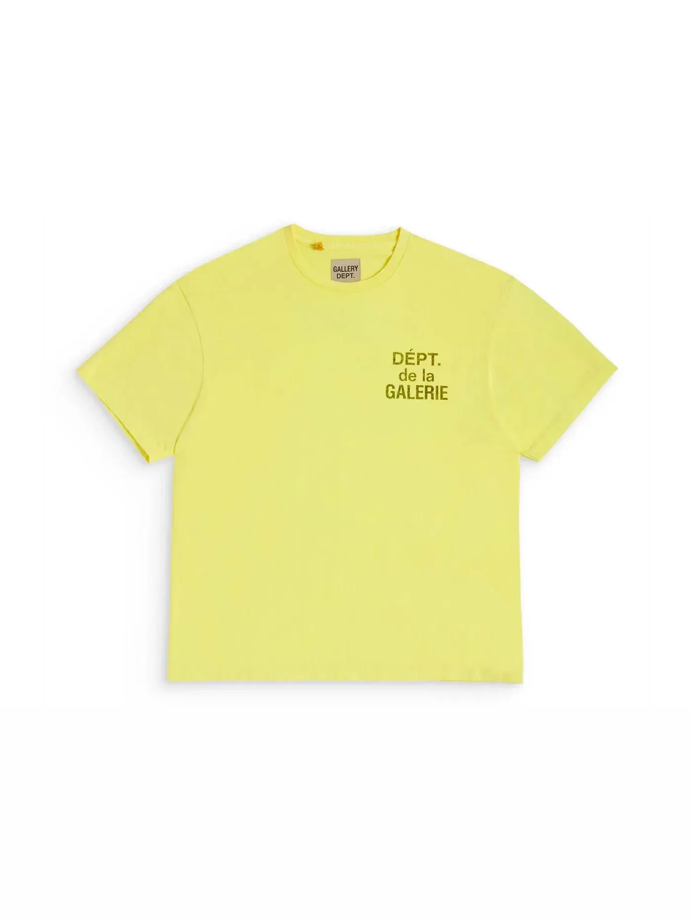 Мужская футболка с принтом Gallery Dept. Tee — изображение 1 из 2, желтый