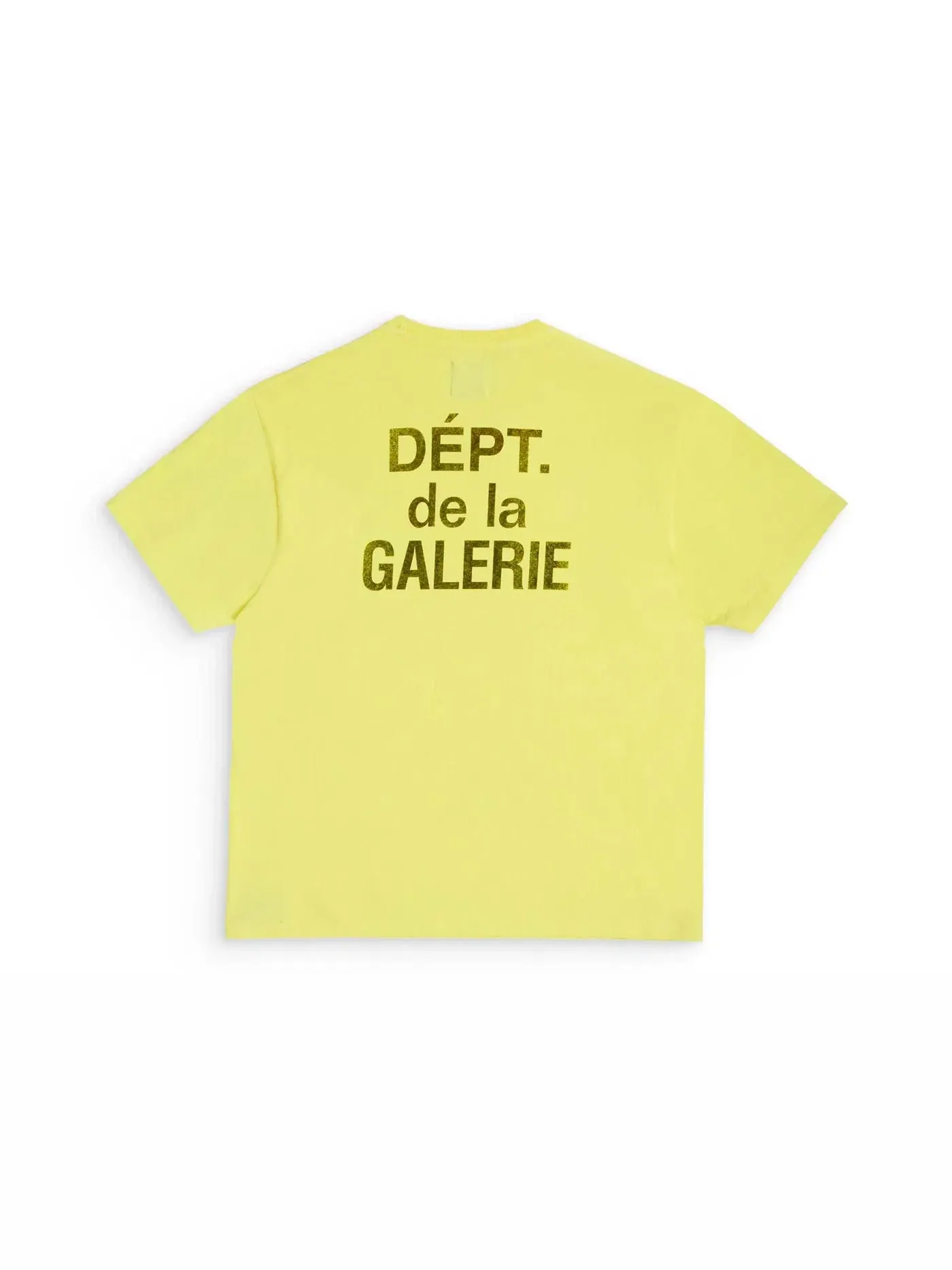 Мужская футболка с принтом Gallery Dept. Tee — изображение 2 из 2, желтый