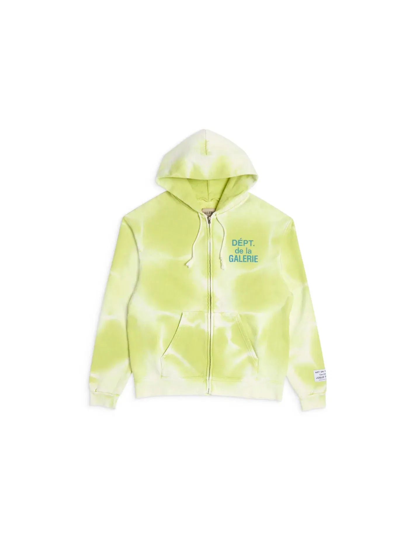 Мужская худи с полной застежкой-молнией Gallery Dept. French Zip Hoodie — изображение 1 из 2, зеленый