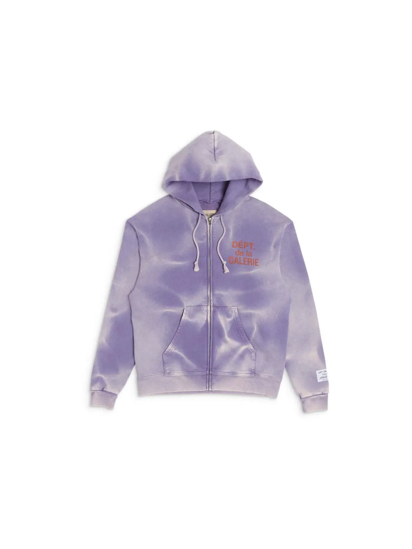 Мужская худи на молнии с длинным рукавом Hoodie Gallery Dept. — изображение 1 из 2, фиолетовый