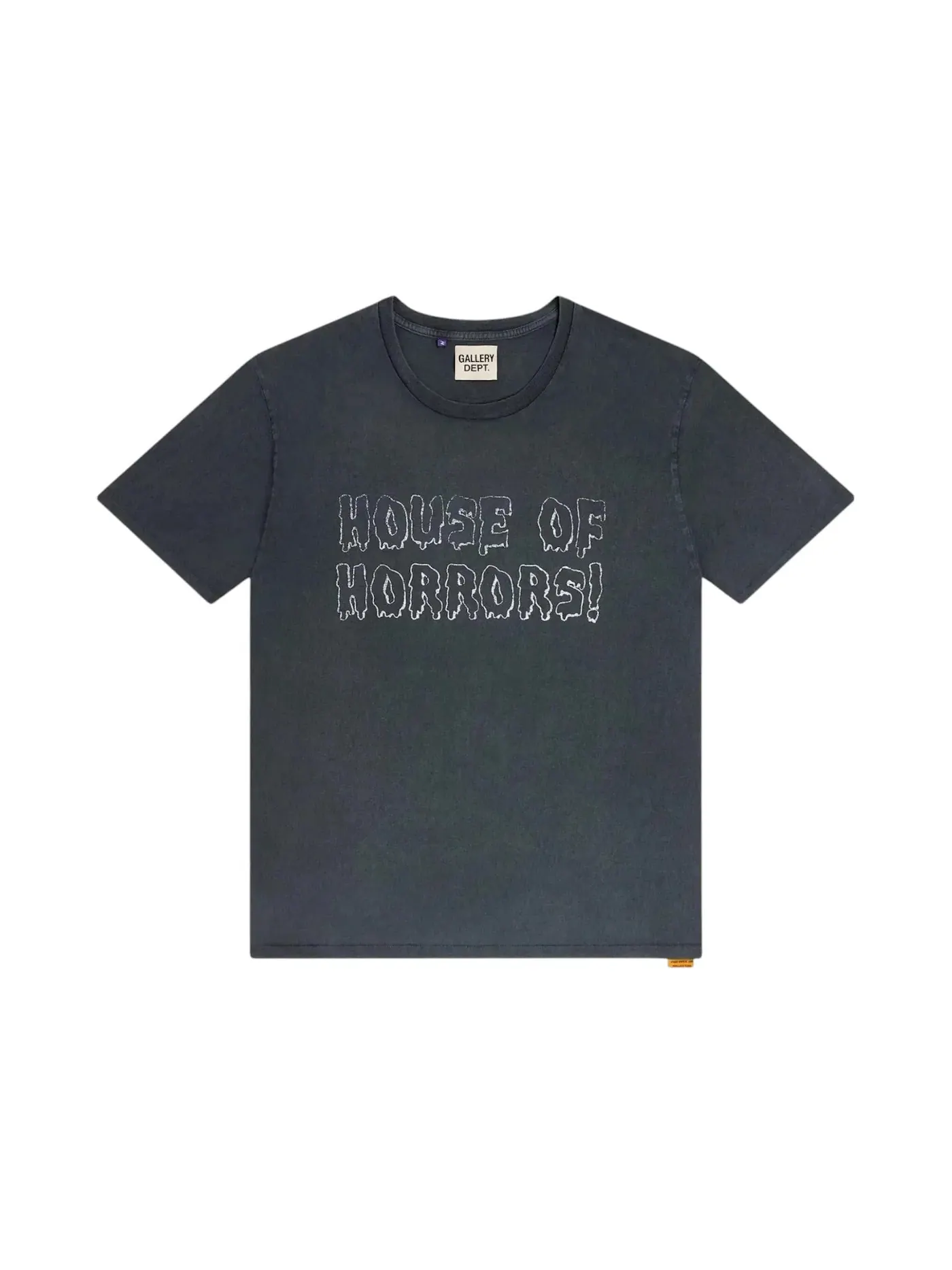 Мужская футболка с принтом Gallery Dept. Horrors Tee T-Shirt — изображение 1 из 2, винтажный черный