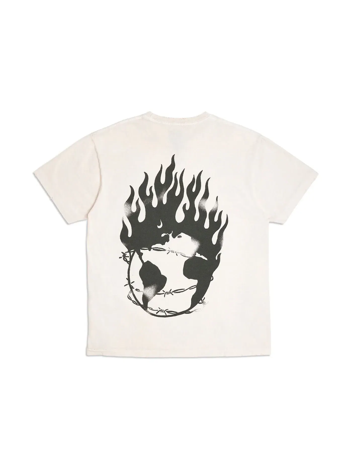 Мужская футболка с принтом Gallery Dept. Tee — изображение 2 из 2, бежевый