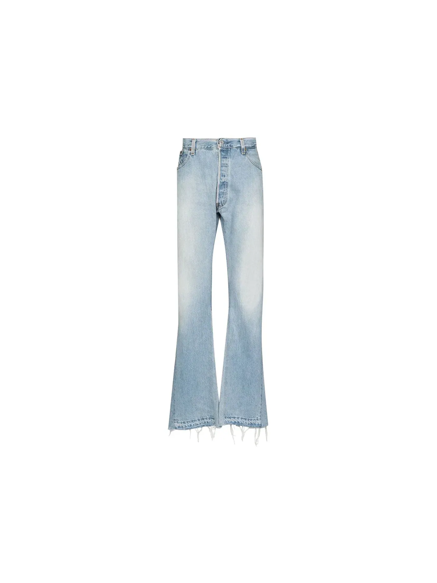 Мужские джинсы с потертостями Gallery Dept. Jeans — изображение 1 из 1, индиго/белый