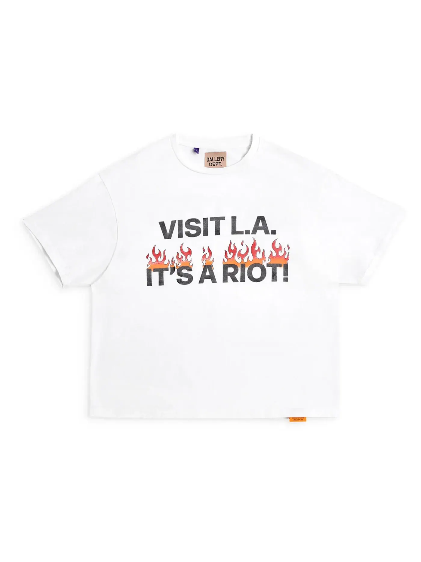 Мужская футболка с принтом Gallery Dept. L.A. Riot — изображение 1 из 2, белый