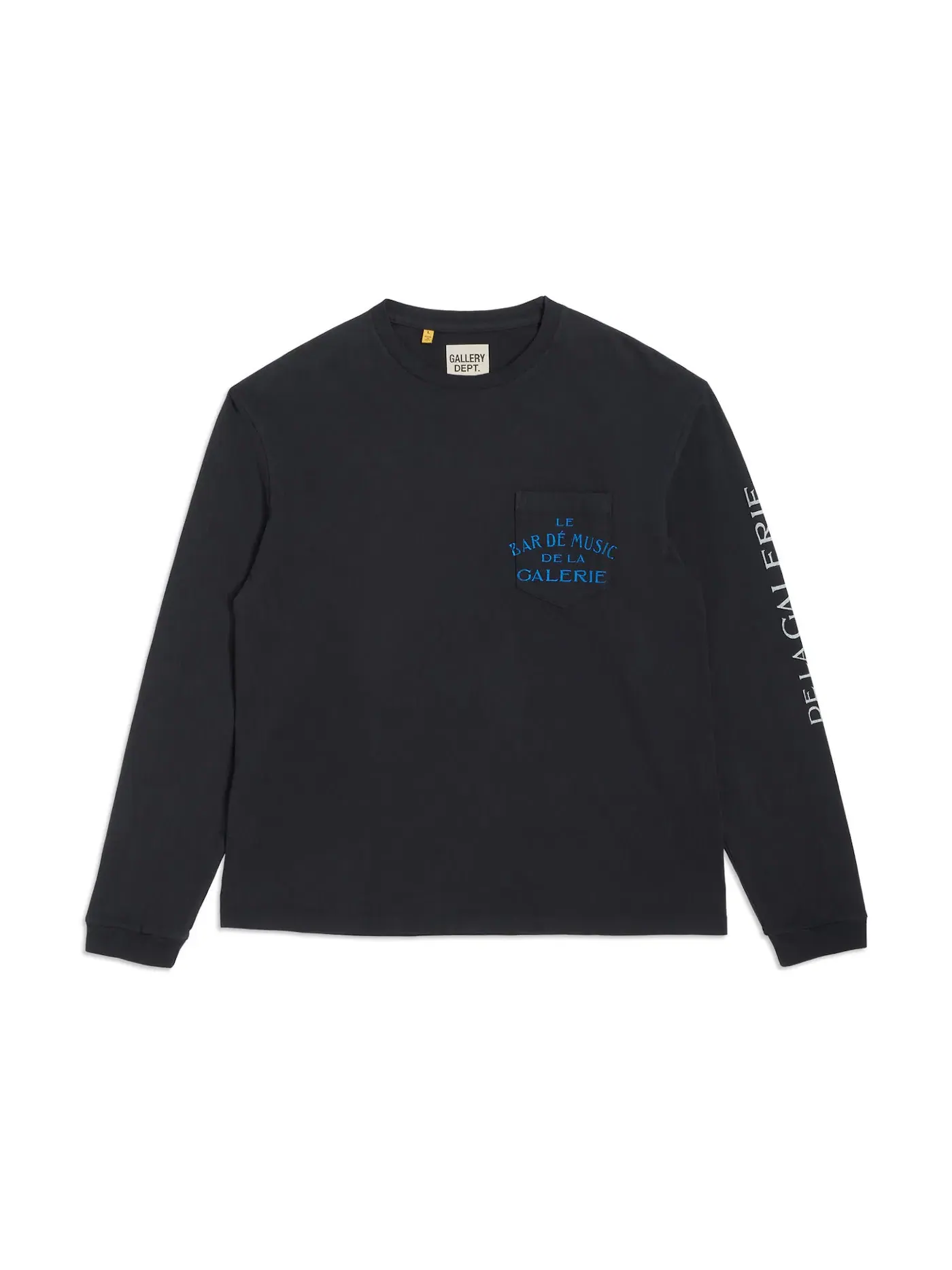 Мужская футболка Gallery Dept. L/S Tee — изображение 2 из 2, черный