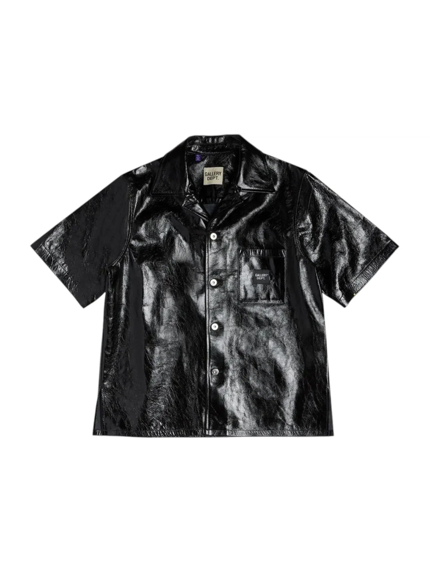 Мужская рубашка из кожи Gallery Dept. Shirt — изображение 1 из 2, черный