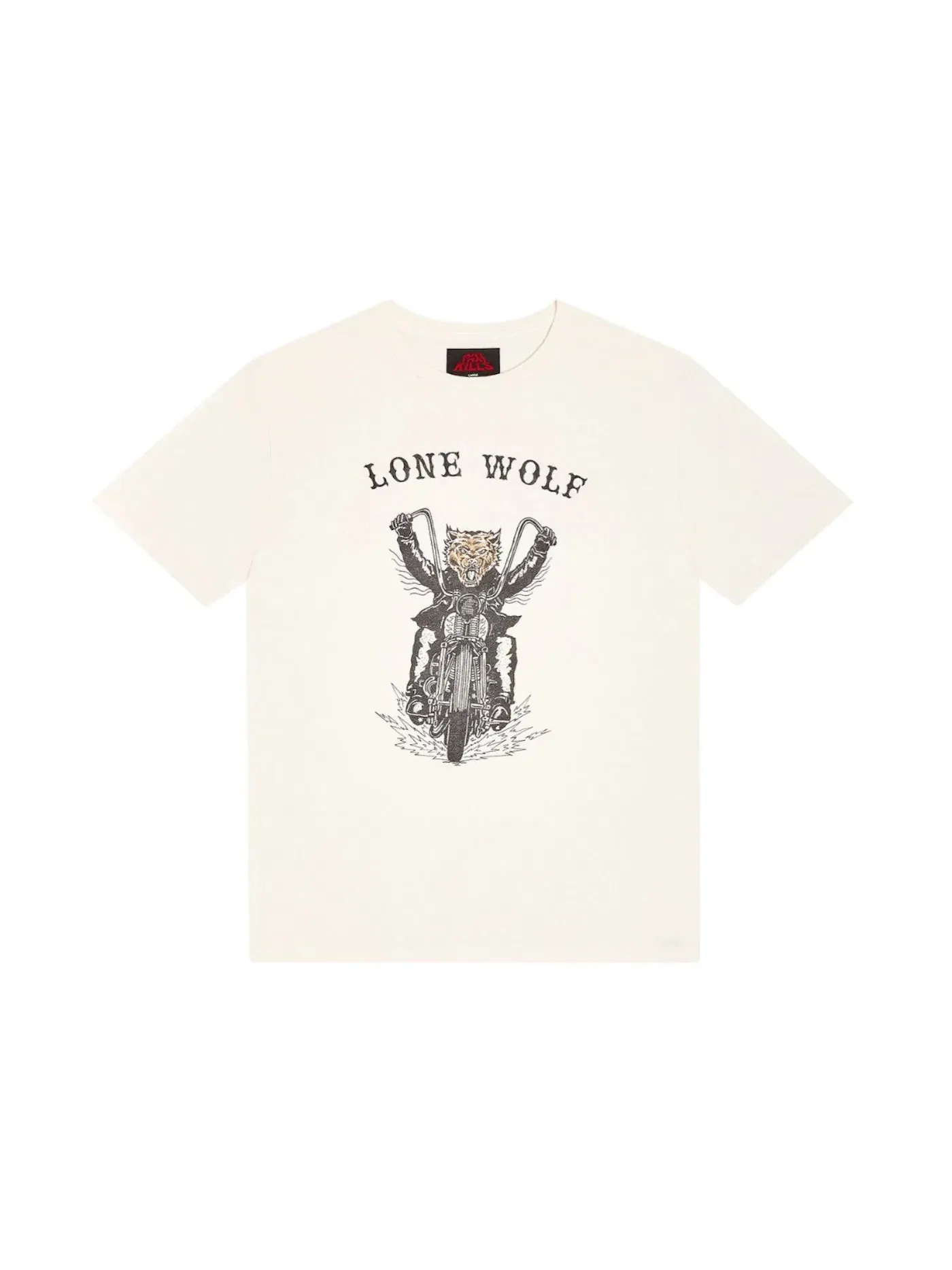 Мужская футболка с принтом Lone Wolf Gallery Dept. — изображение 1 из 2, светлый белый
