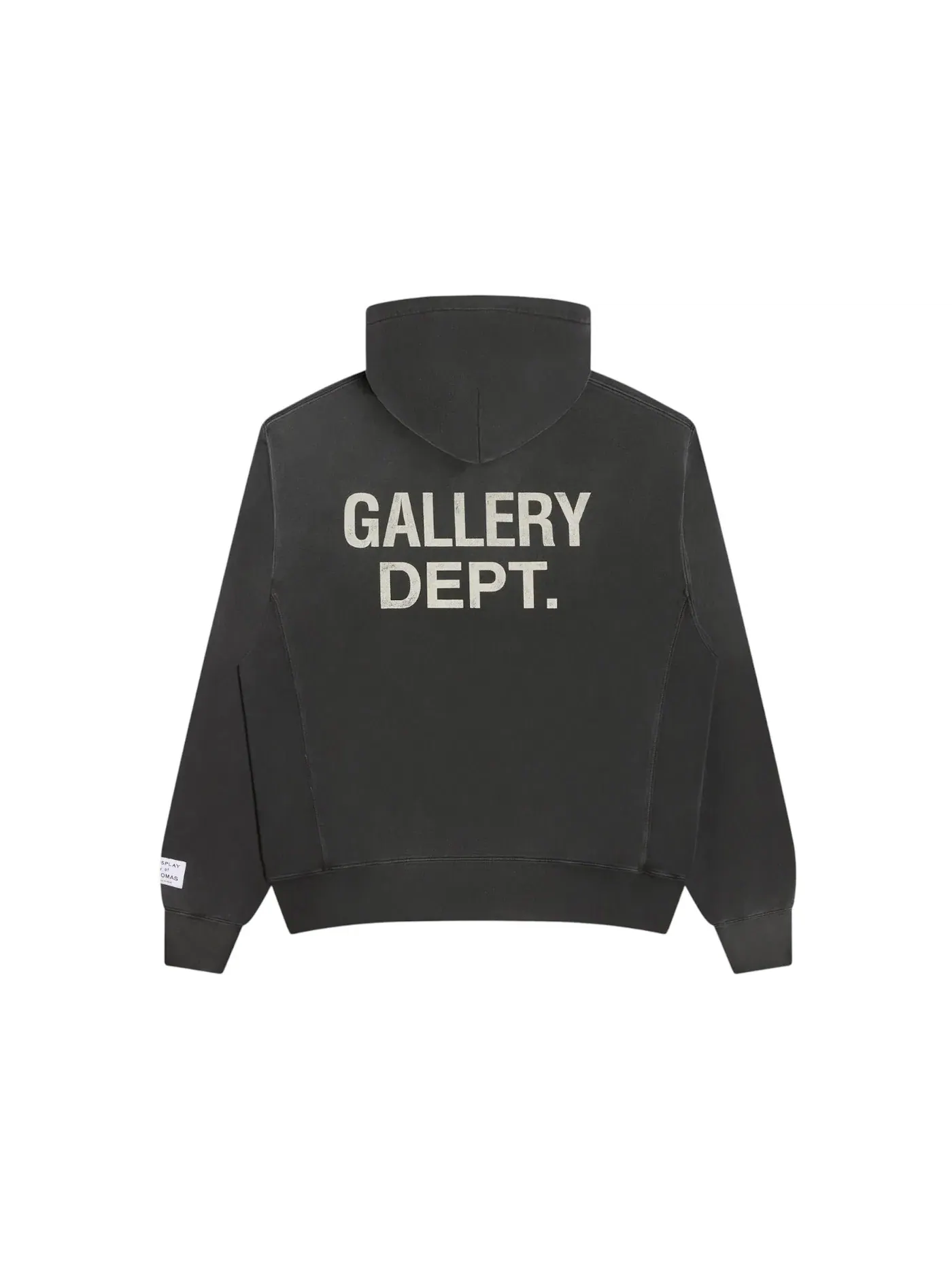 Мужской худи с принтом Paint Logo Gallery Dept. — изображение 2 из 2, винтажный черный