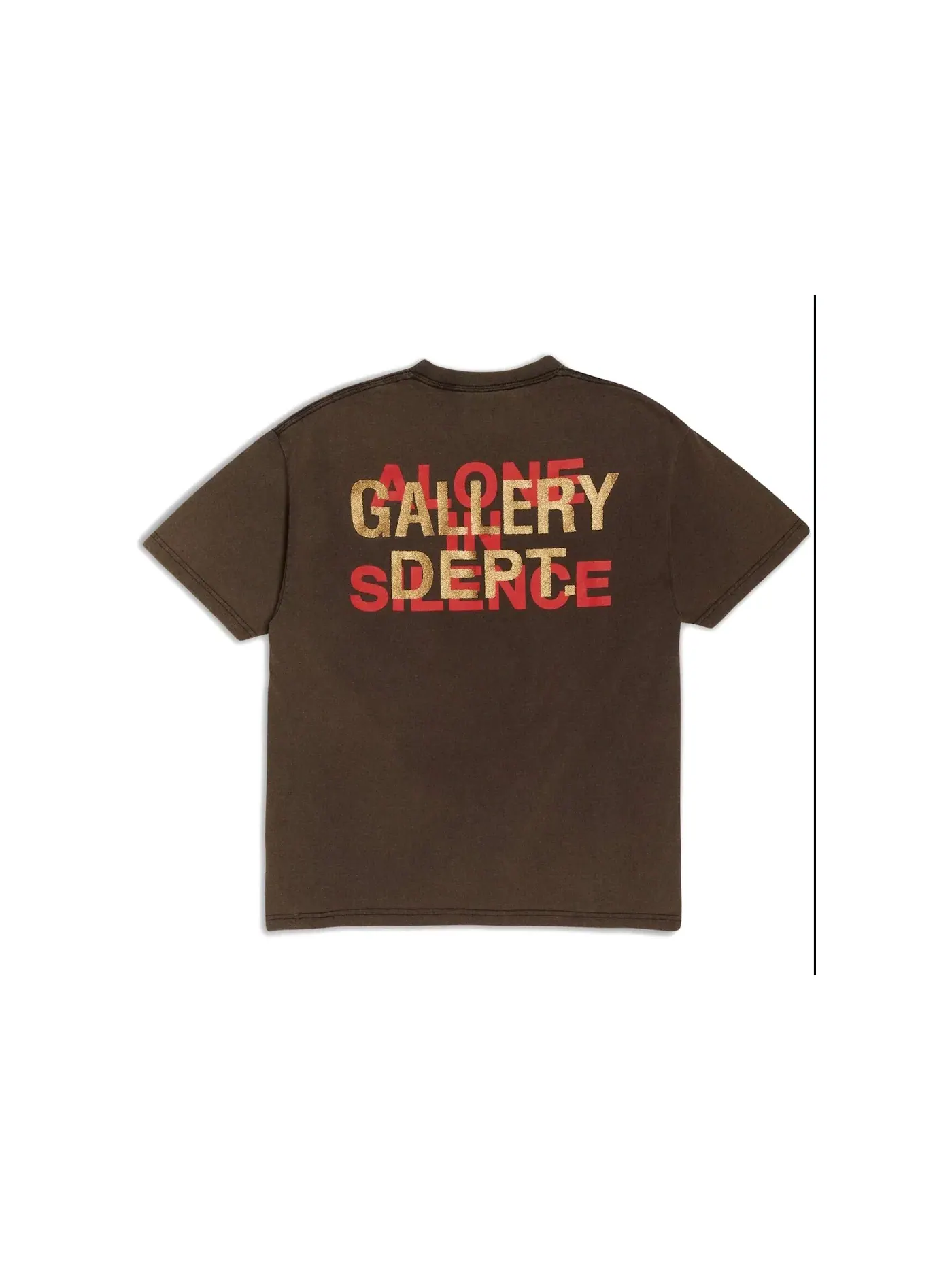 Мужская футболка с принтом Gallery Dept. T-Shirt — изображение 2 из 2, коричневый