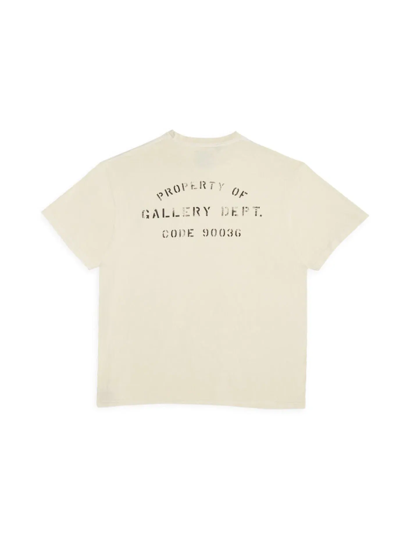 Мужская футболка с принтом Gallery Dept. Tee — изображение 2 из 2, прозрачный