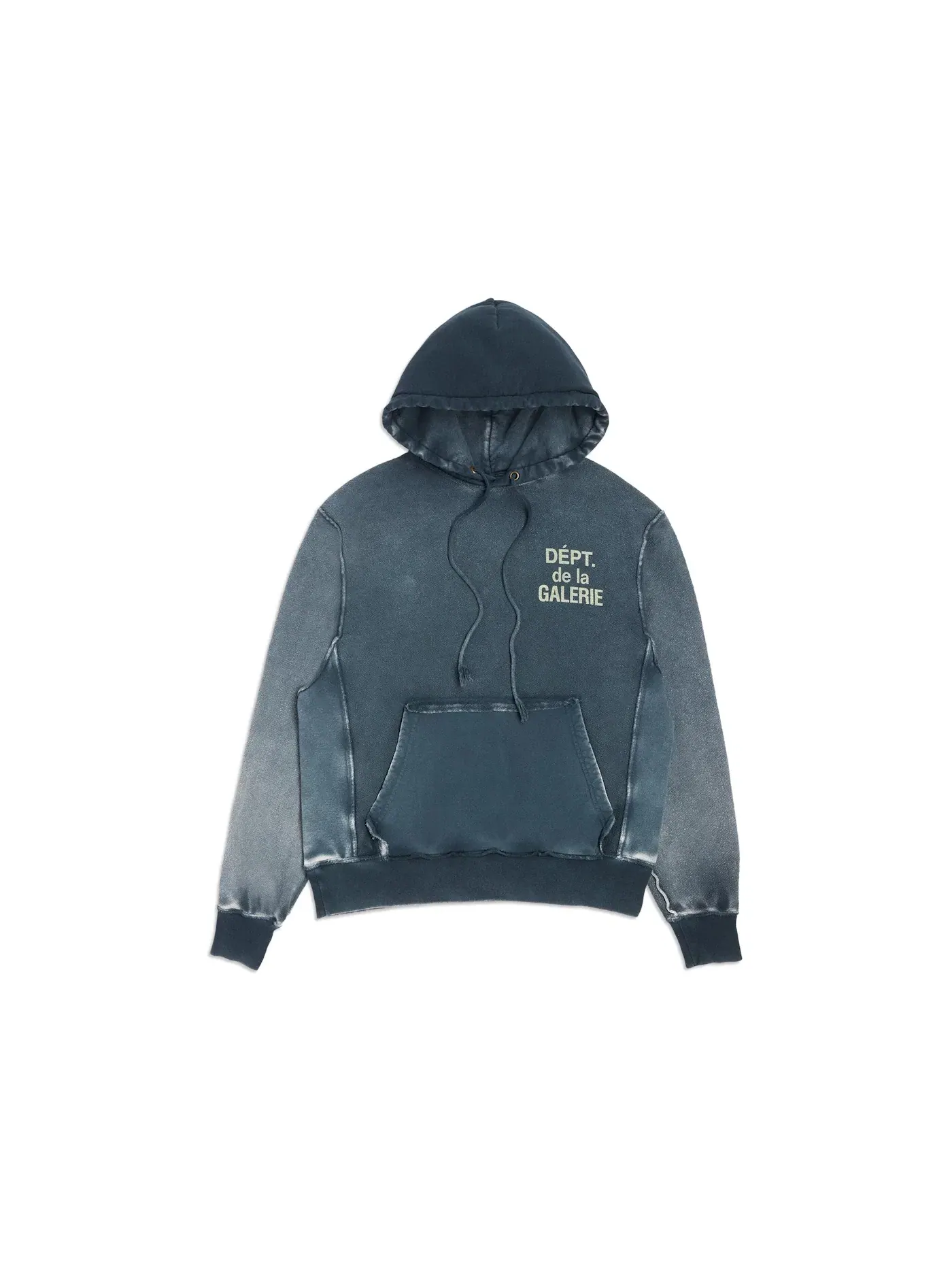 Мужская худи с принтом Gallery Dept. Hoodie — изображение 1 из 2, темно-синий