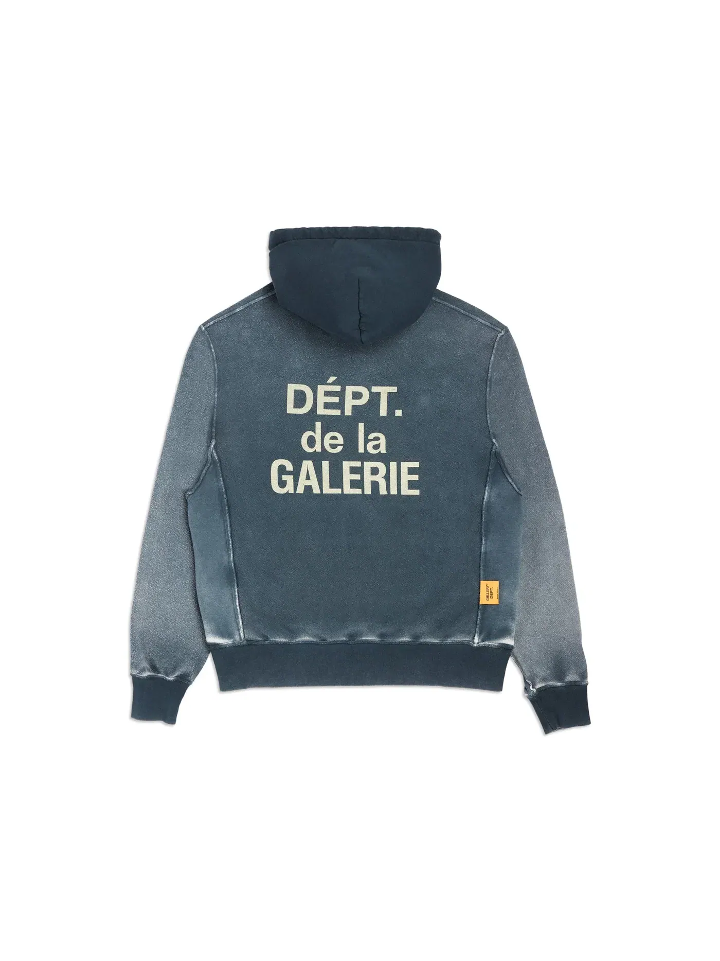 Мужская худи с принтом Gallery Dept. Hoodie — изображение 2 из 2, темно-синий
