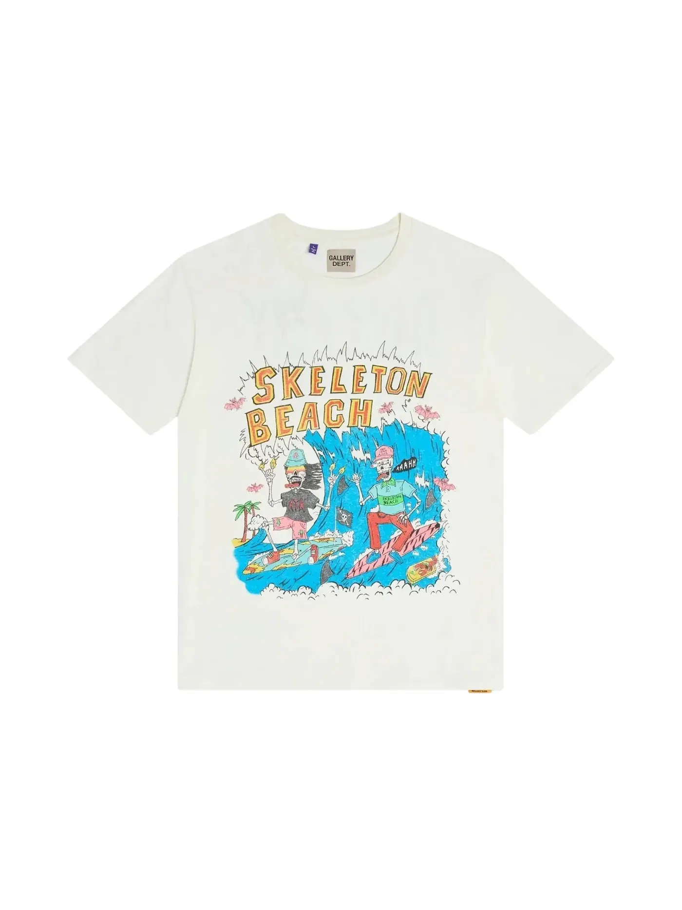 Мужская футболка с принтом Skeleton Beach Surf Tee Gallery Dept. — изображение 1 из 1, белый