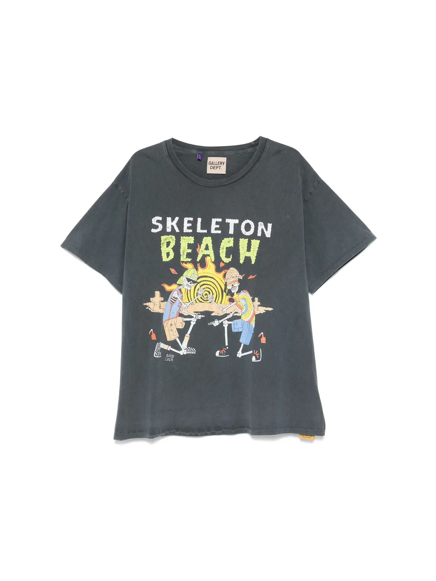 Мужская футболка с принтом Skeleton Beach Gallery Dept. — изображение 1 из 2, черный