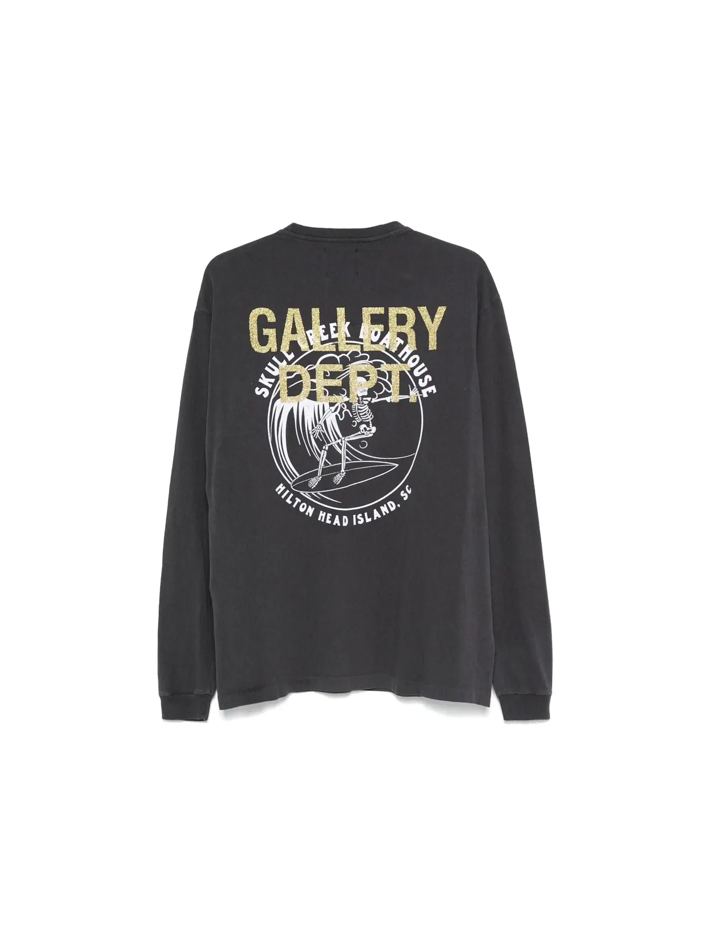 Мужская футболка с длинным рукавом Gallery Dept. Skull Creek — изображение 2 из 2, винтажный черный