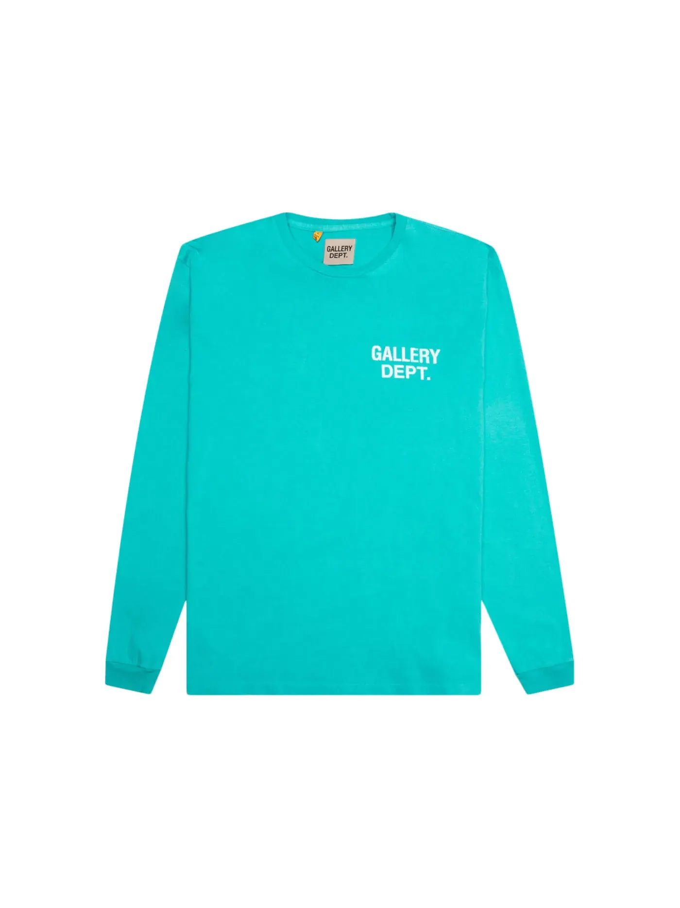 Мужская футболка с длинным рукавом Gallery Dept. Souvenir L/S Tee — изображение 1 из 2, бирюзовый