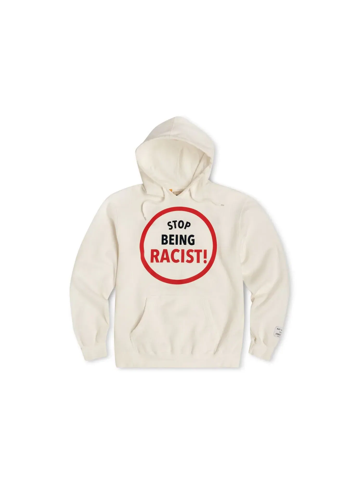 Мужской худи с принтом Gallery Dept. Stop Being Racist Reversible ATK Hoodie — изображение 1 из 2, белый