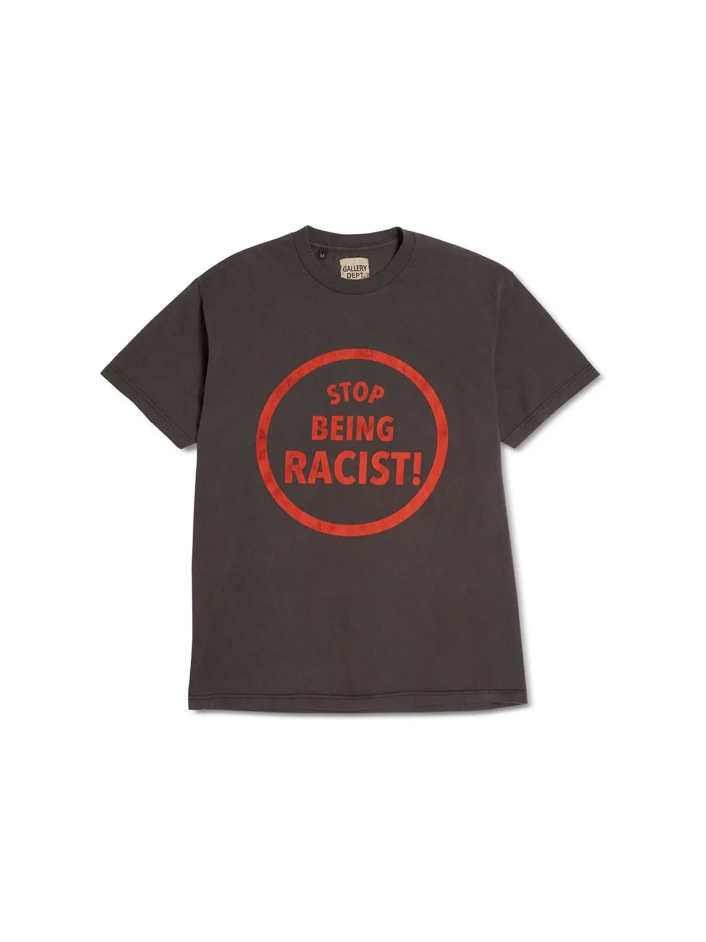 Мужская футболка с принтом T-shirt Gallery Dept. — изображение 1 из 2, черный