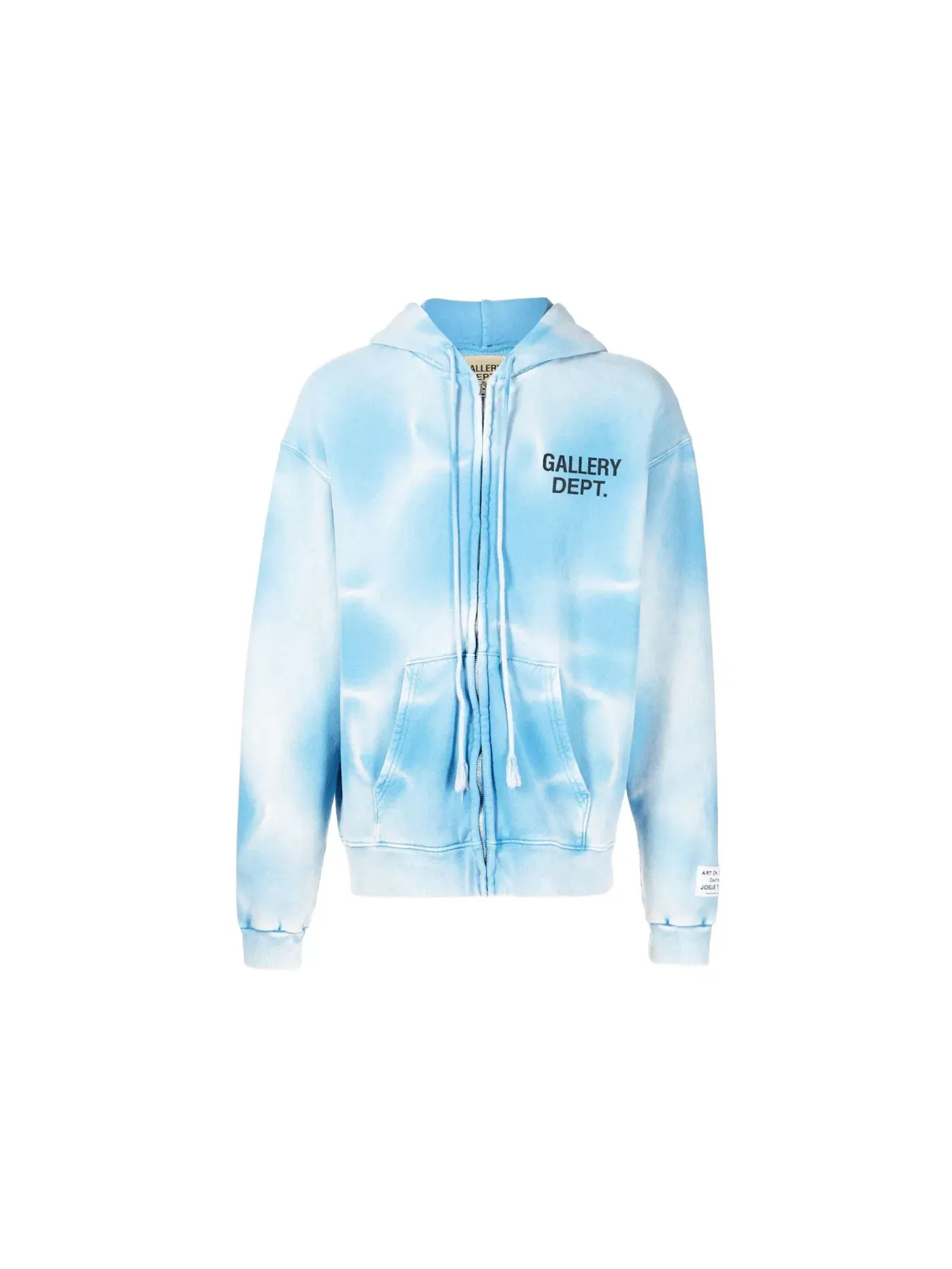 Мужская худи с принтом Gallery Dept. Sun Faded Zip Up Hoodie — изображение 1 из 1, синий