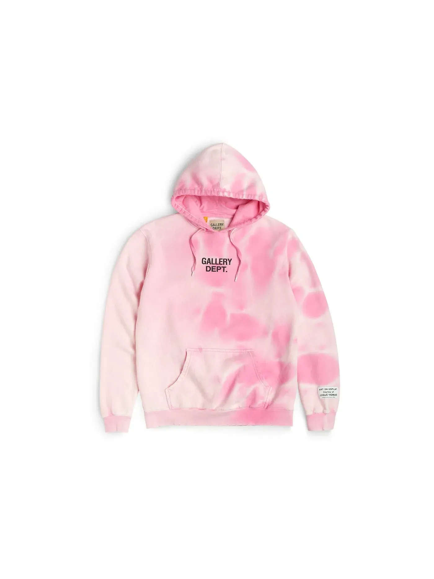 Мужской худи с принтом Gallery Dept. Sunfaded Centered Logo — изображение 1 из 1, розовый