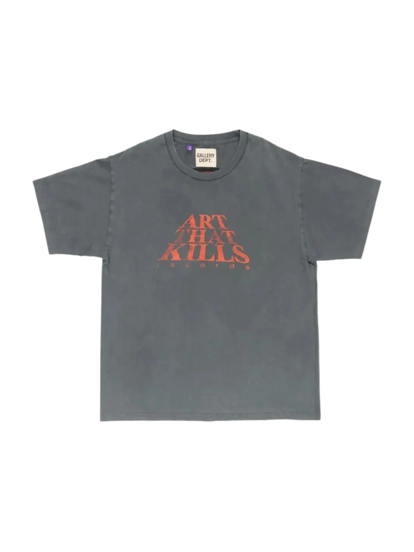 Мужская футболка с принтом Gallery Dept. Tee — изображение 1 из 1, светлый винтажный черный