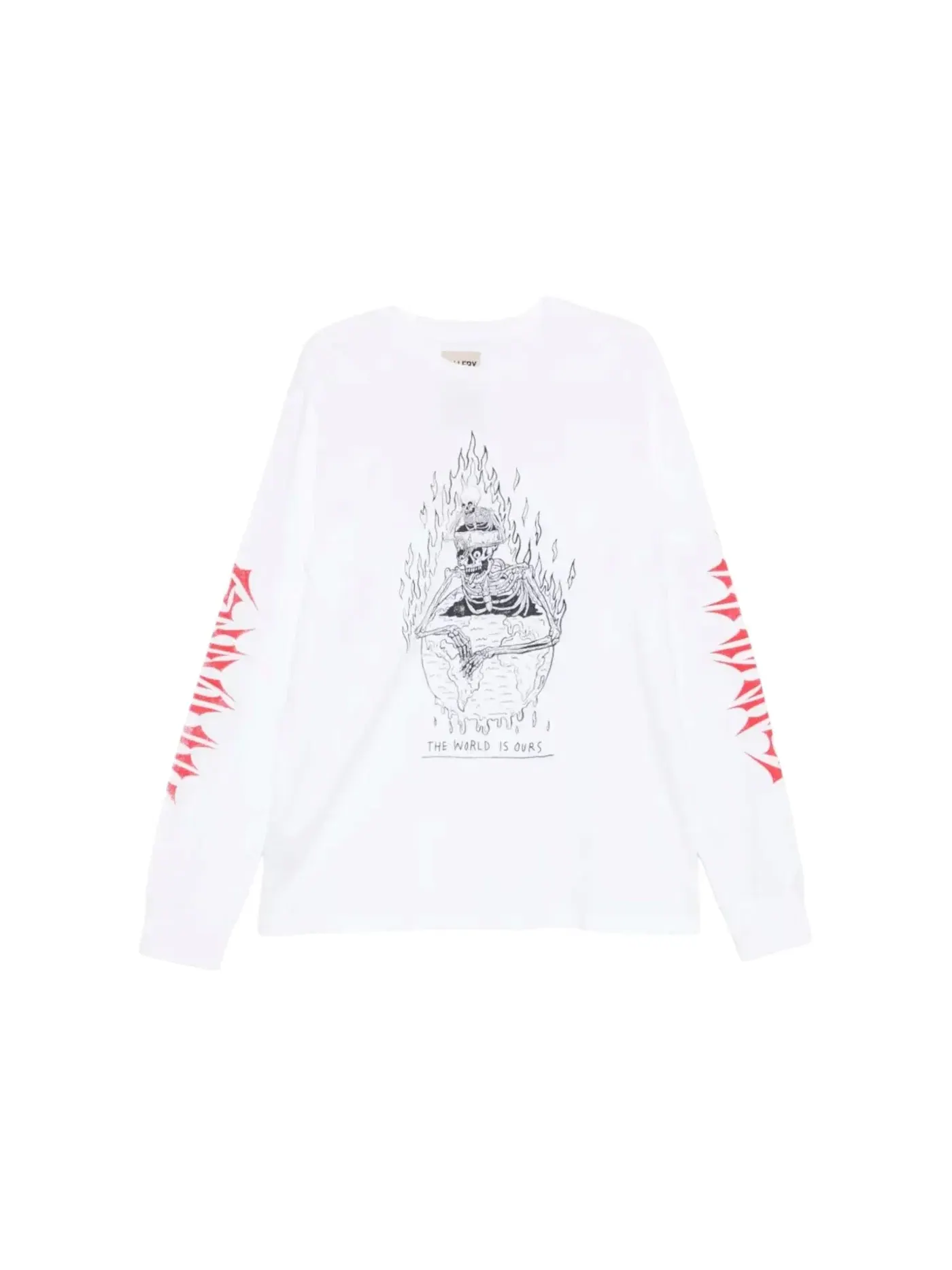 Мужская футболка с длинным рукавом Gallery Dept. The World Is Ours L/S Shirt — изображение 1 из 1, белый