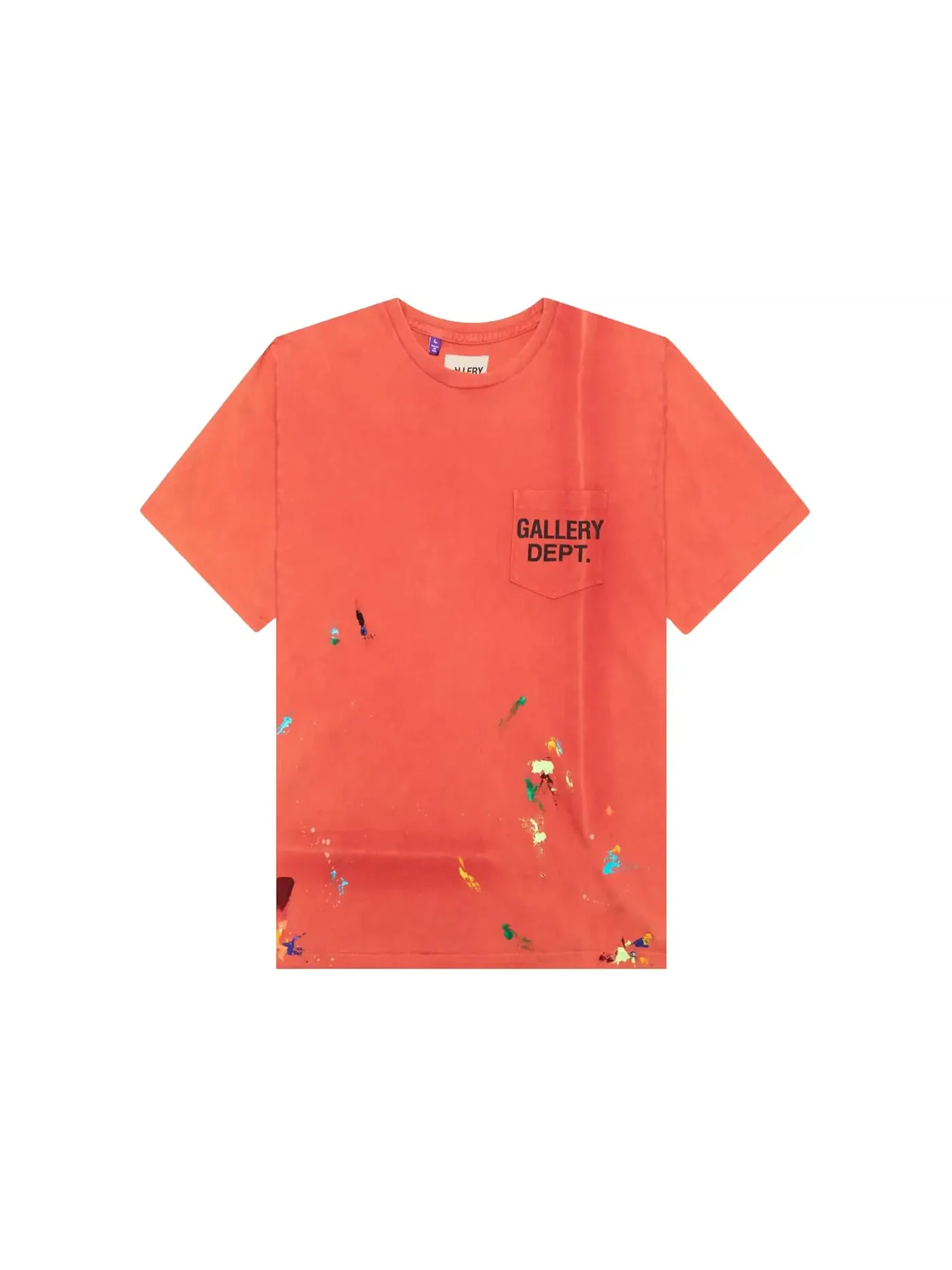 Мужская футболка с принтом Gallery Dept. Vintage Logo Painted — изображение 1 из 2, красный