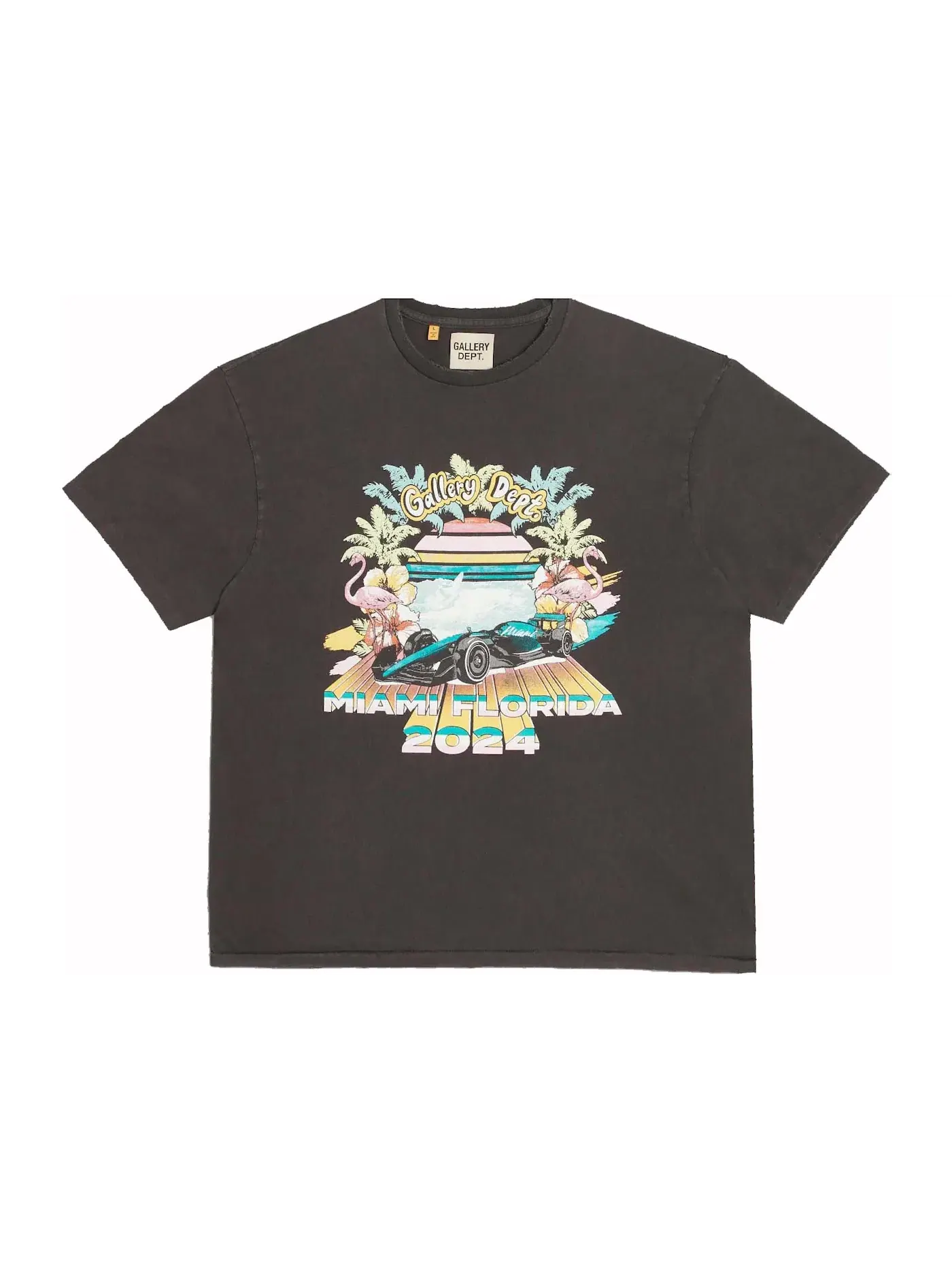 Мужская футболка с принтом Gallery Dept. Tee — изображение 1 из 2, винтажный черный