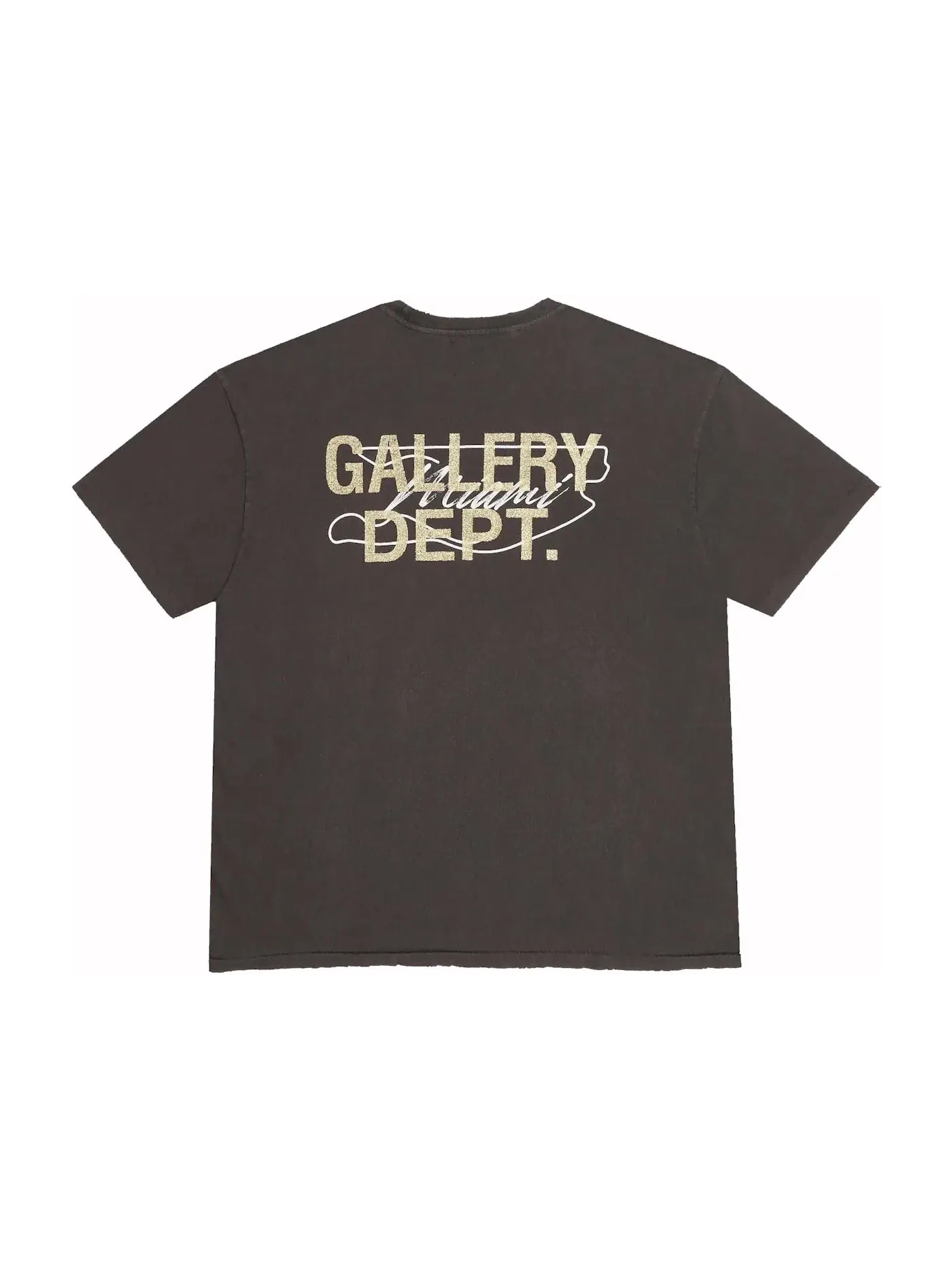 Мужская футболка с принтом Gallery Dept. Tee — изображение 2 из 2, винтажный черный