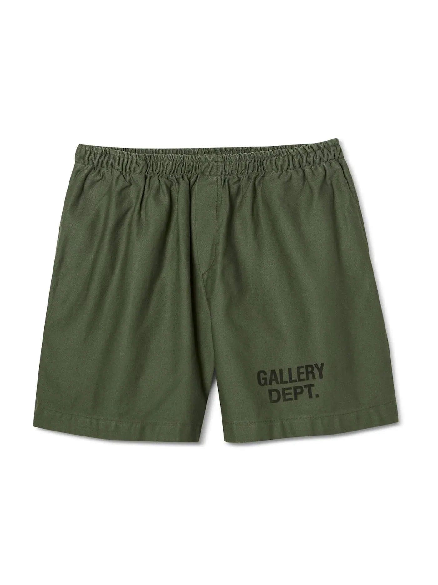 Мужские шорты с принтом Gallery Dept. Shorts — изображение 1 из 1, оливковый