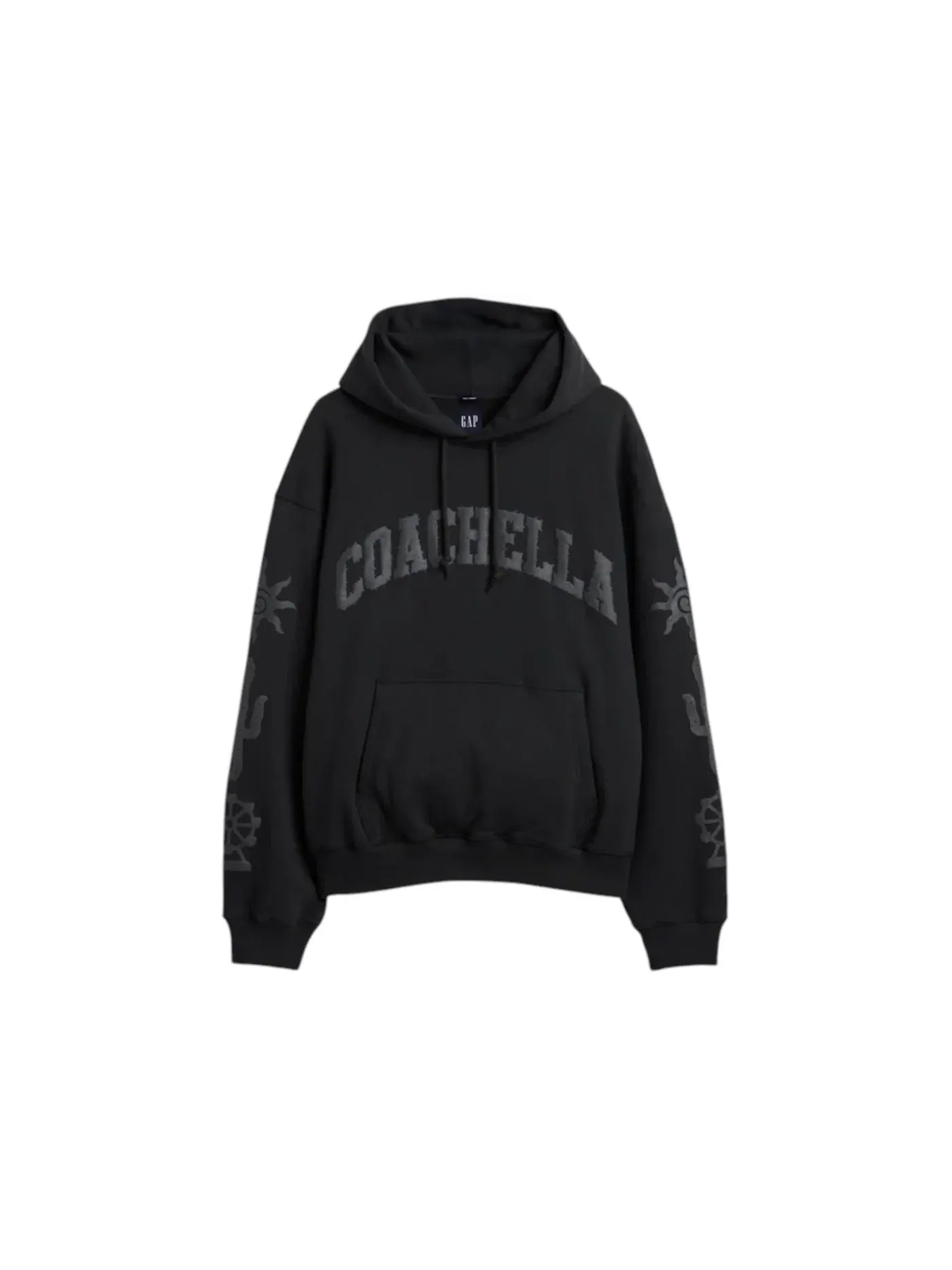 Детское худи оверсайз Gap x Coachella Oversized Hoodie — изображение 1 из 2, черный