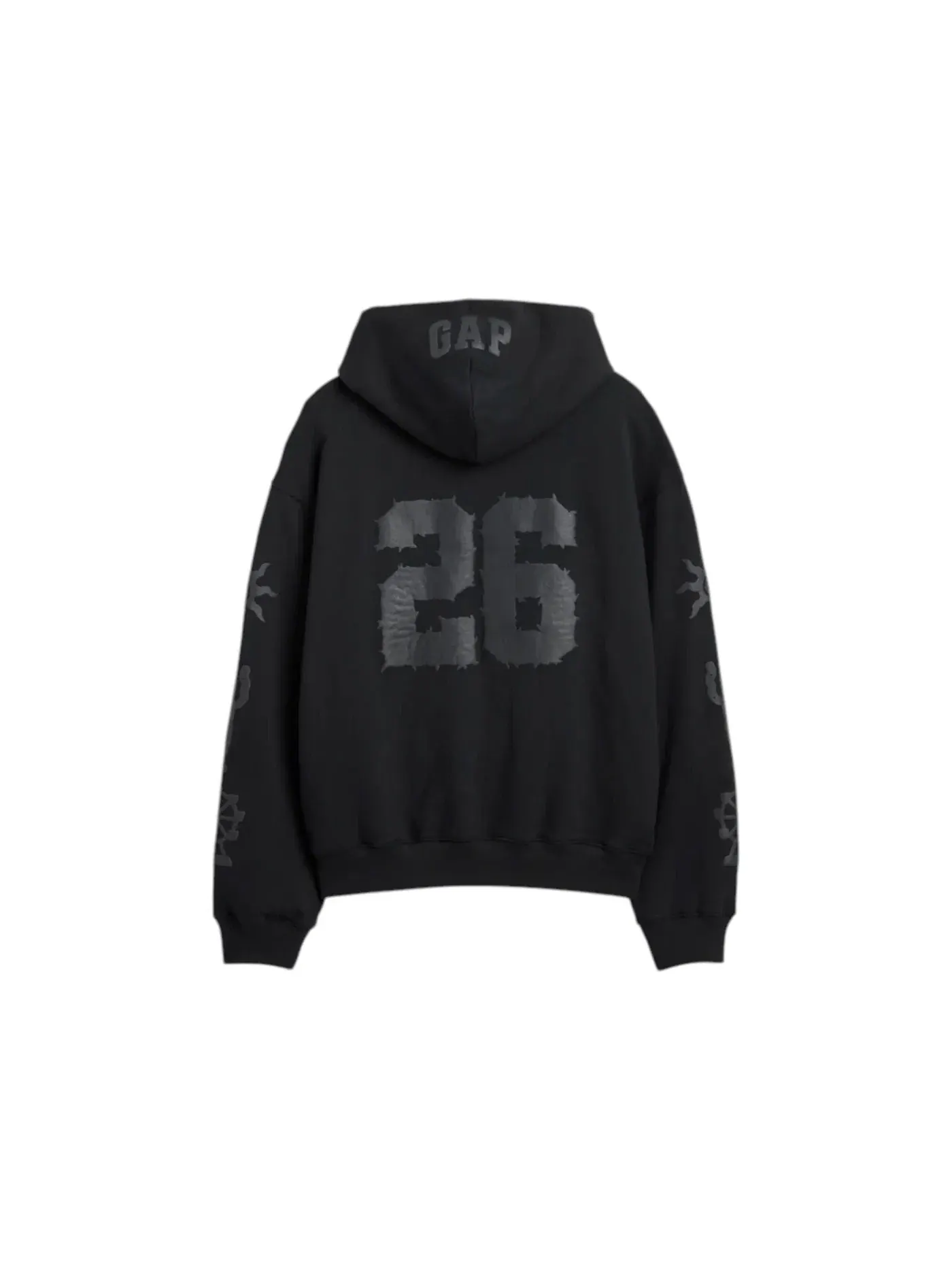 Детское худи оверсайз Gap x Coachella Oversized Hoodie — изображение 2 из 2, черный