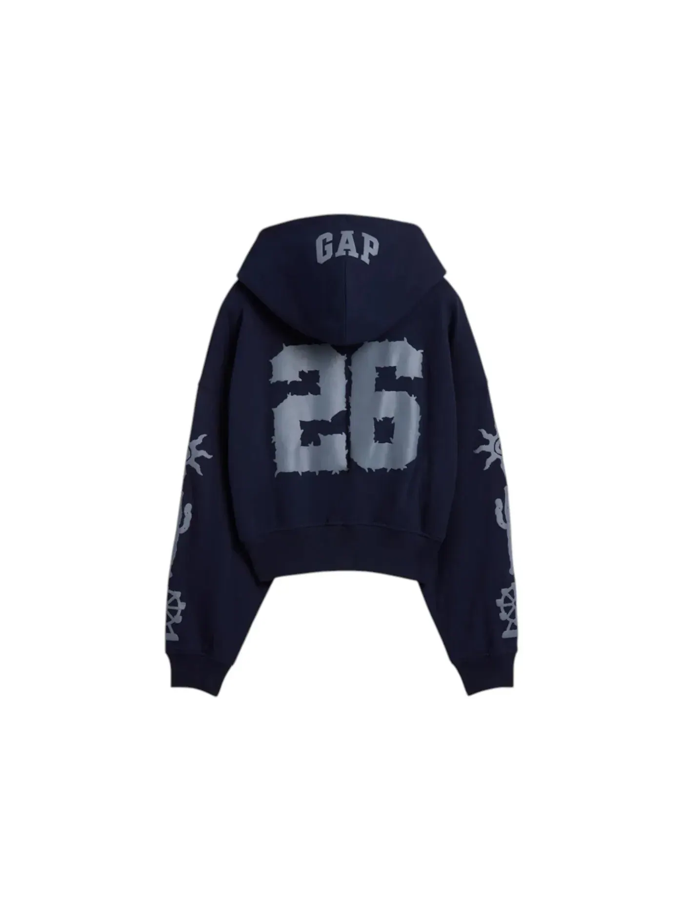 Детский худи на молнии Gap x Coachella — изображение 2 из 2, темно-синий
