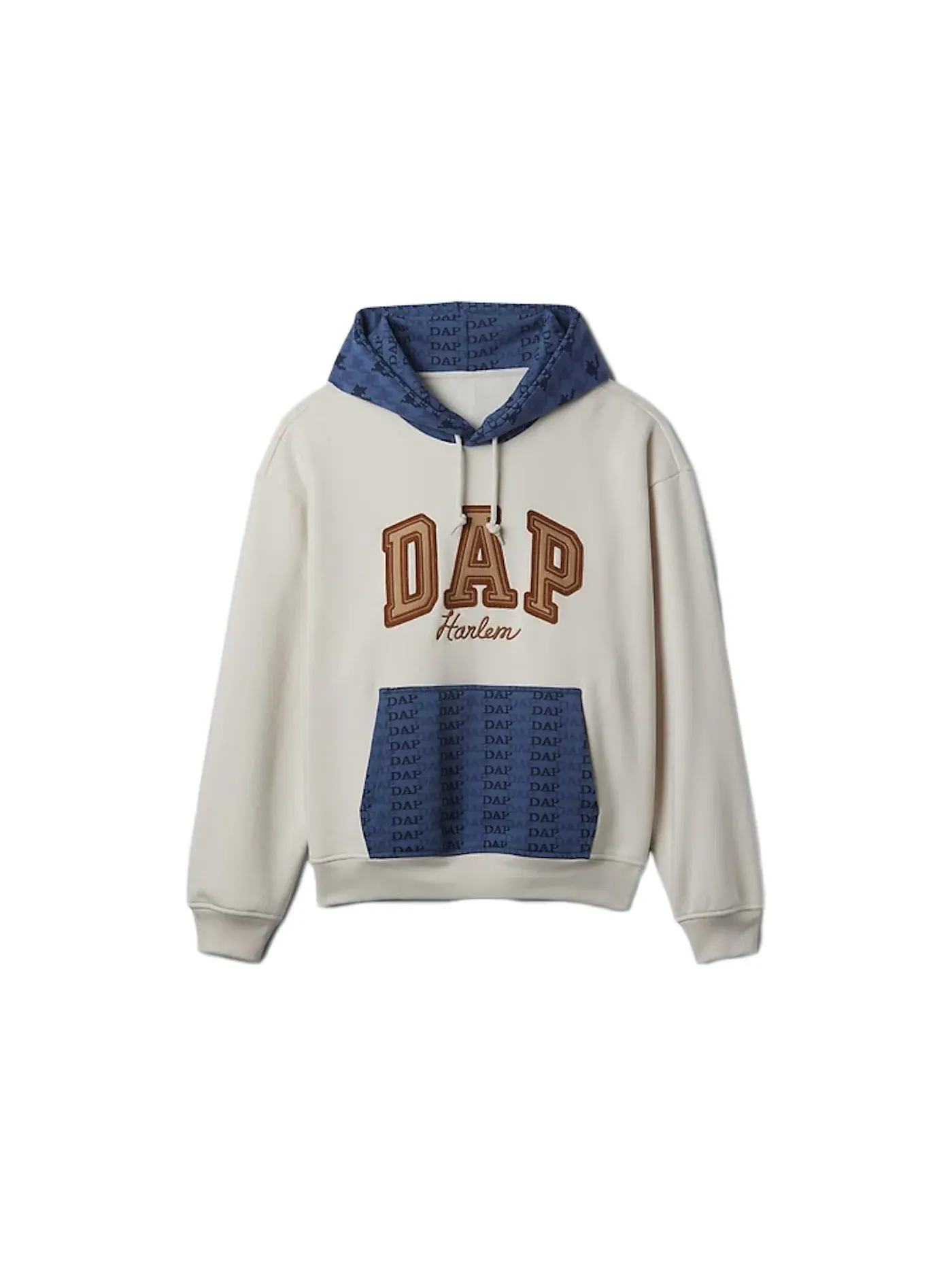 Мужская худи с принтом Gap x DAP Colorblock Logo Hoodie Carls Stone, Carls Stone — изображение 1 из 1