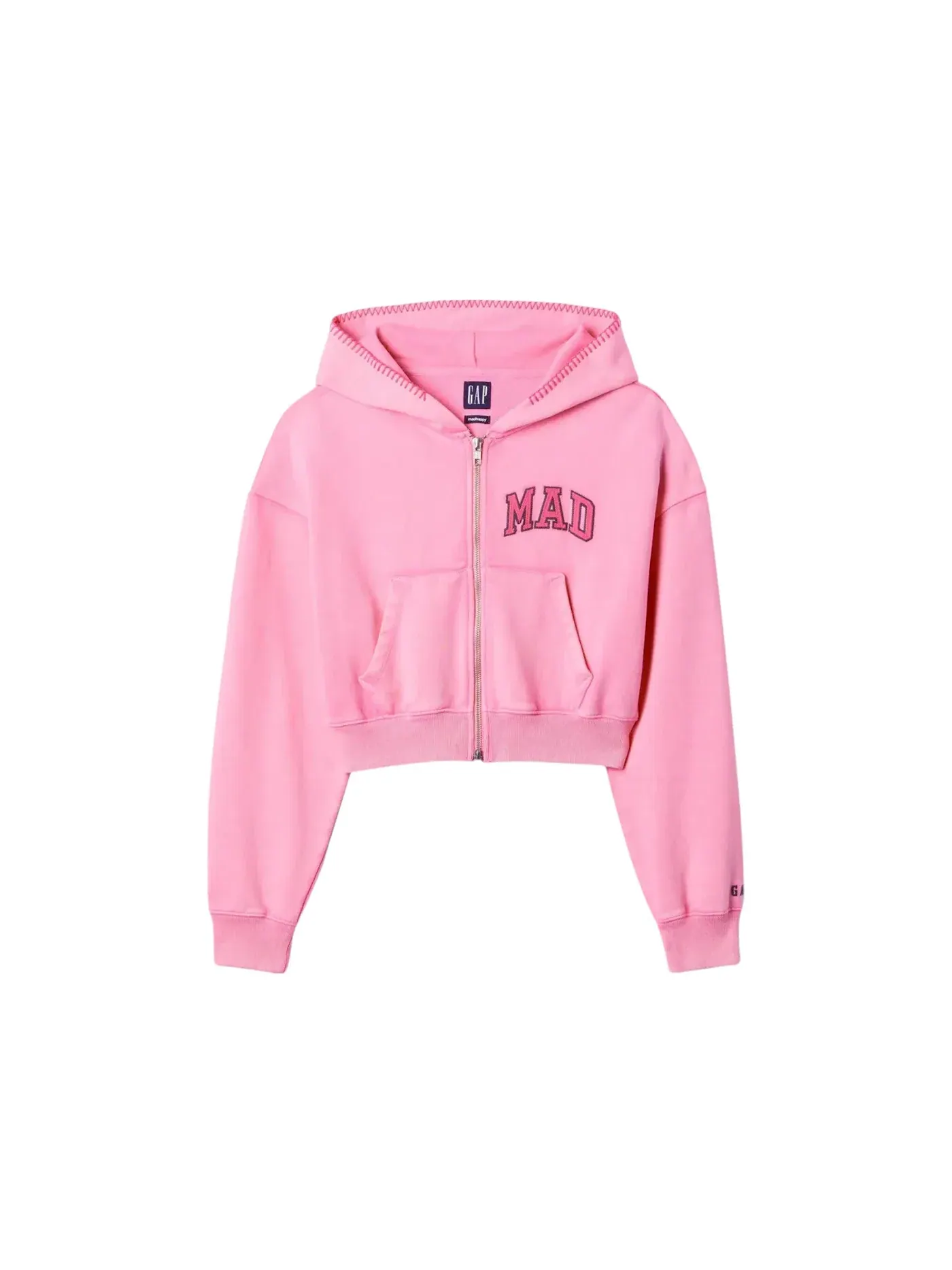 Женский худи с полной застежкой-молнией Hoodie Gap — изображение 1 из 1, розовый
