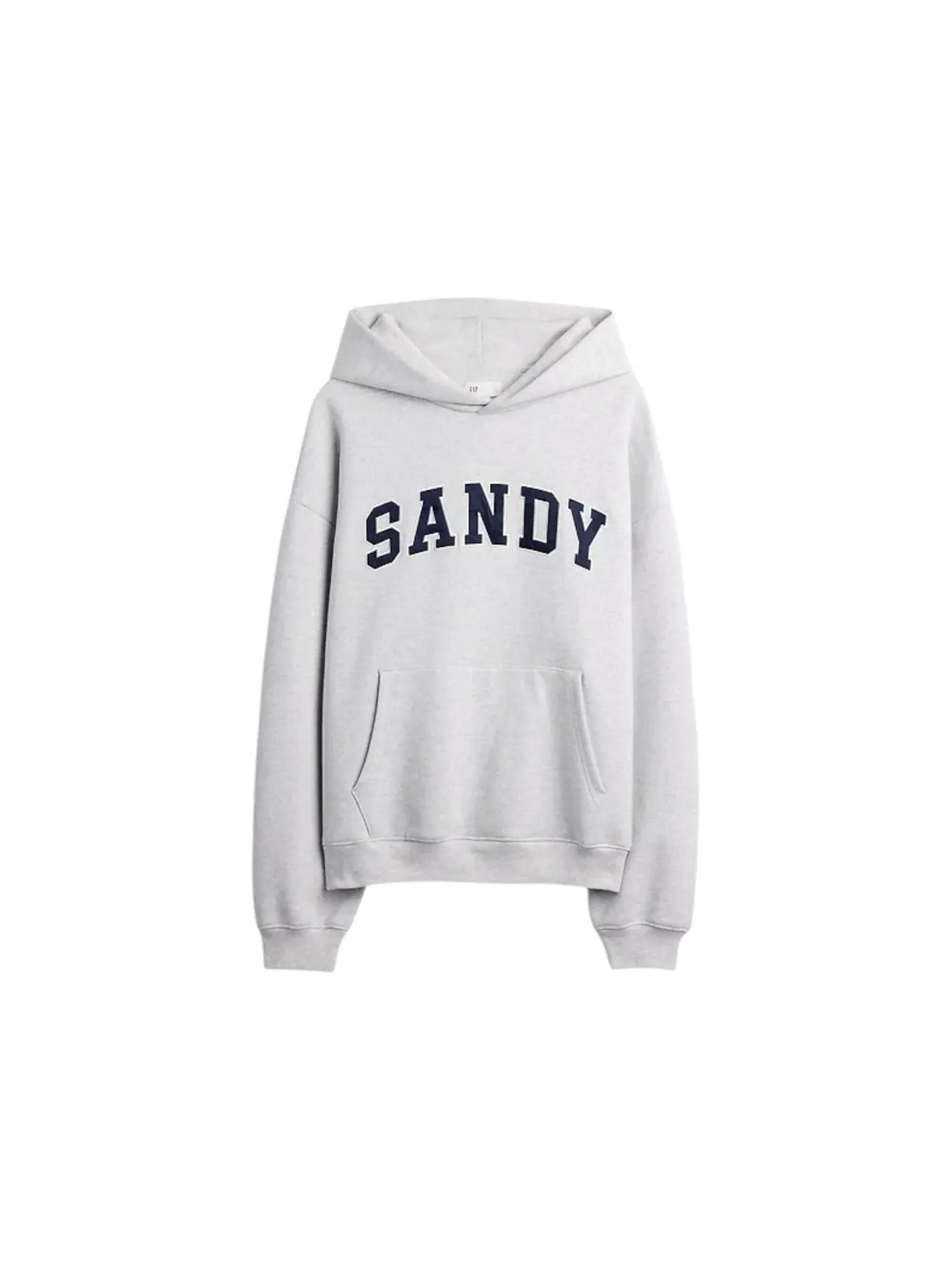 Унисекс-худи оверсайз с принтом Gap x Sandy Liang Extra Heavyweight Logo Oversized Hoodie — изображение 1 из 1, серый