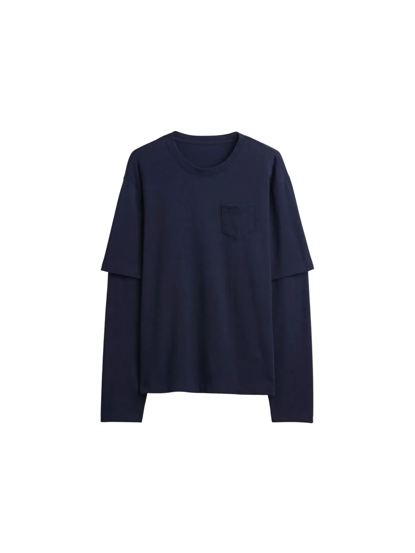 Мужская футболка с длинным рукавом Gap x Sandy Liang Heavyweight Organic Cotton Layered T-Shirt Gap — изображение 1 из 1