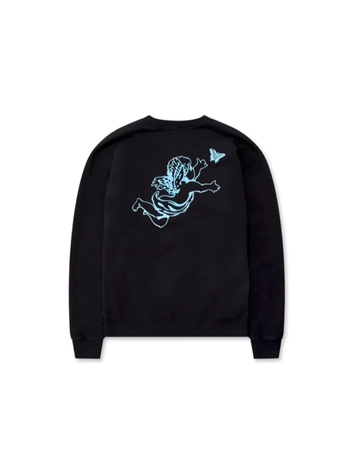 Мужской свитшот с принтом Girls Don't Cry GDC Angel Logo Sweatshirt — изображение 2 из 2, черный синий