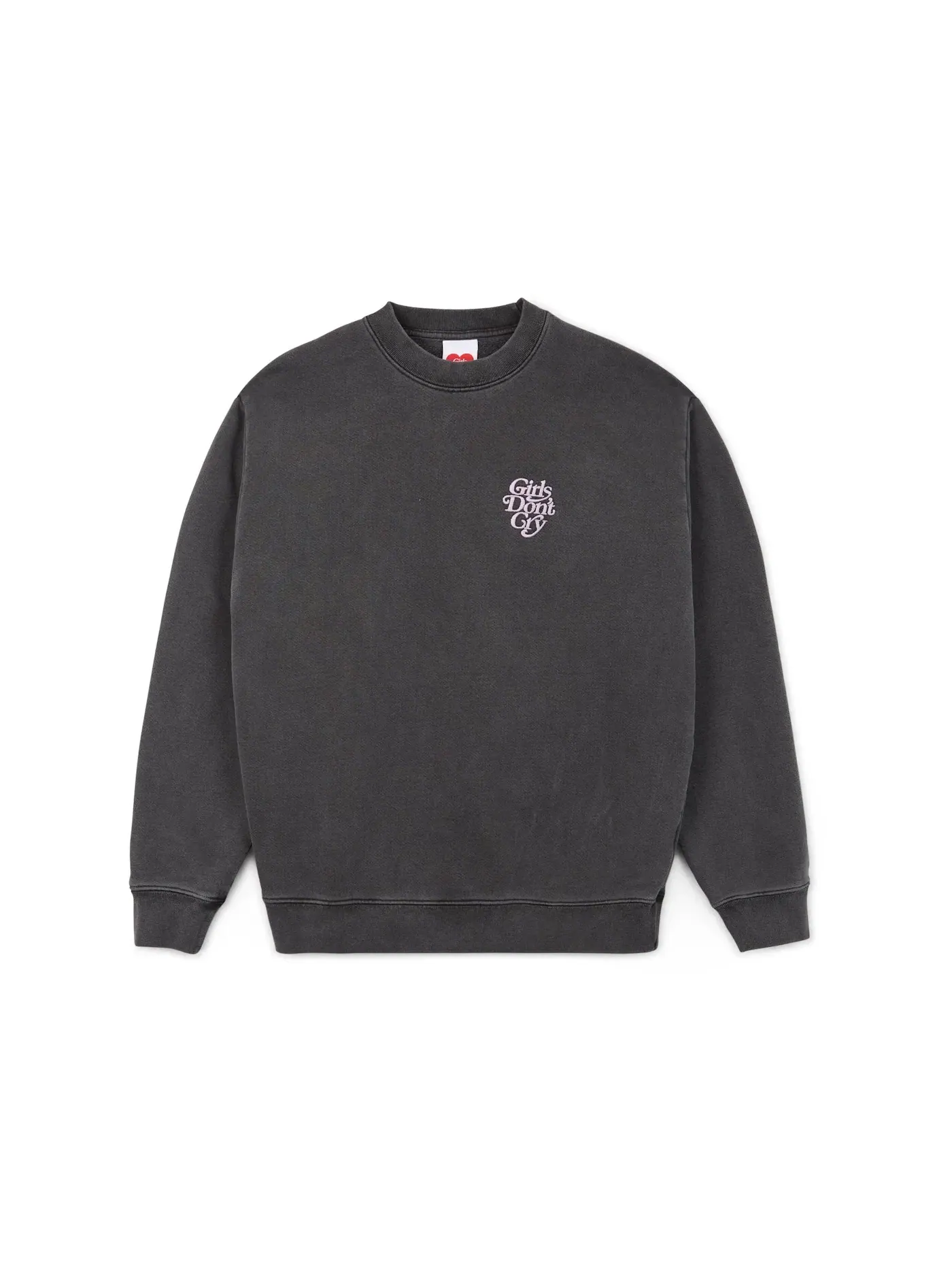 Мужской свитшот с принтом Crewneck Girls Don't Cry — изображение 1 из 1, черный
