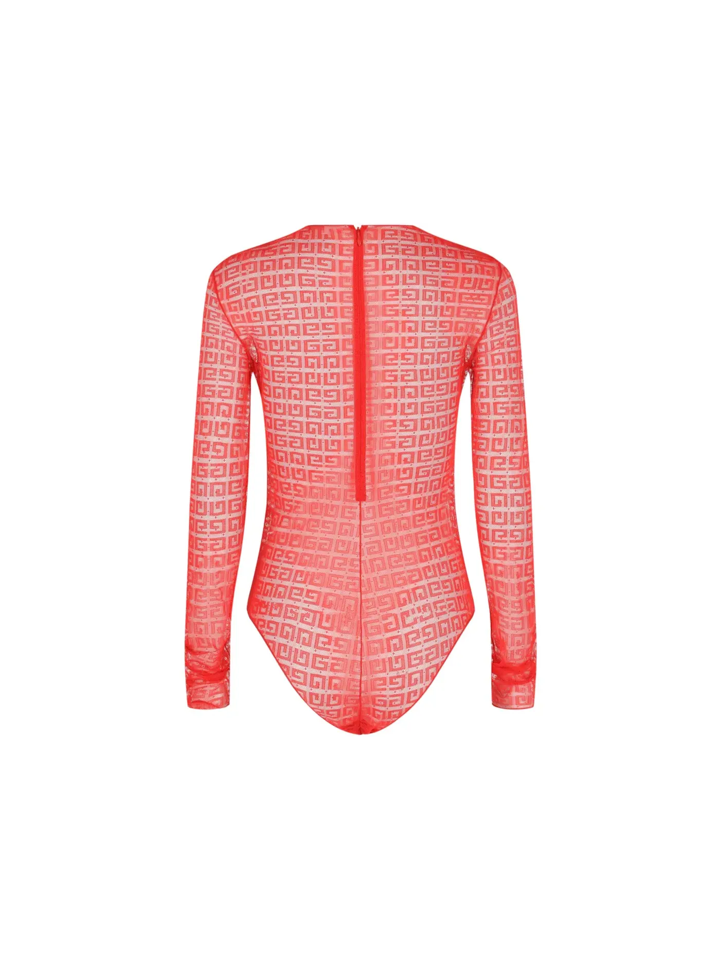 Женское боди с кружевом Givenchy Bodysuit, Vermilion — изображение 2 из 3