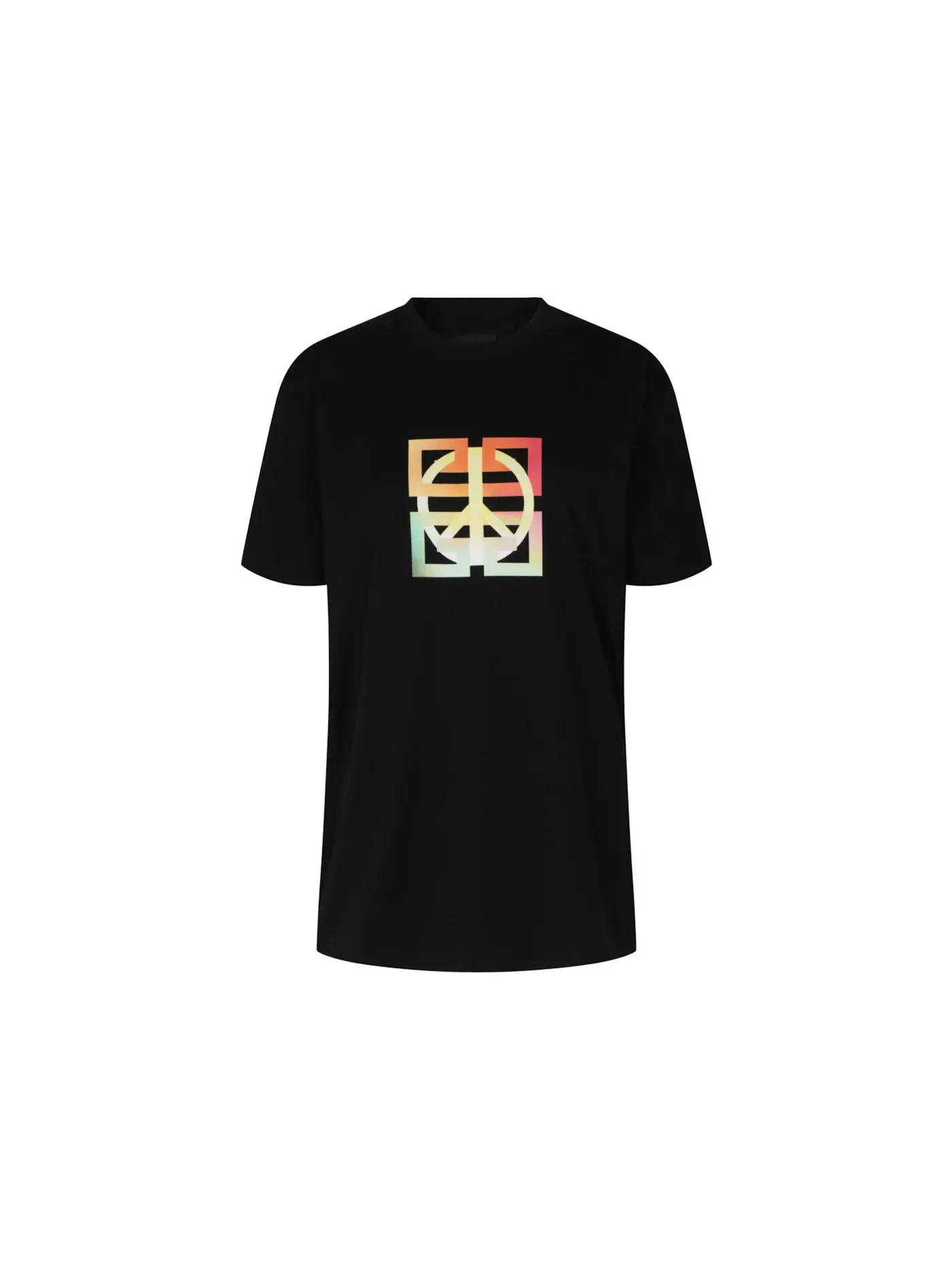 Женская футболка с принтом Givenchy 4G Peace Logo Graphic T-shirt — изображение 1 из 3, черный