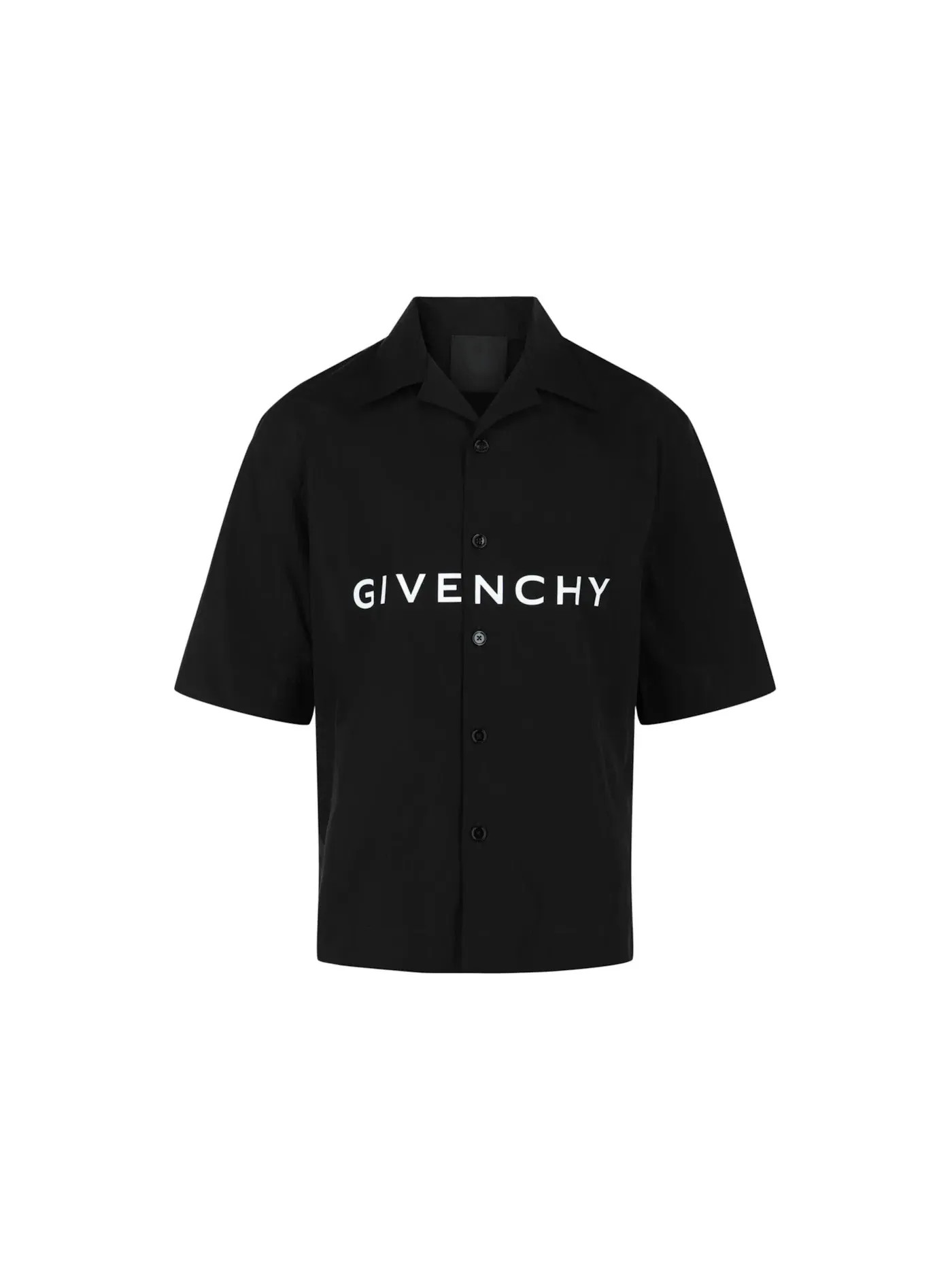 Мужская рубашка свободного кроя с принтом Givenchy — изображение 1 из 3, черный