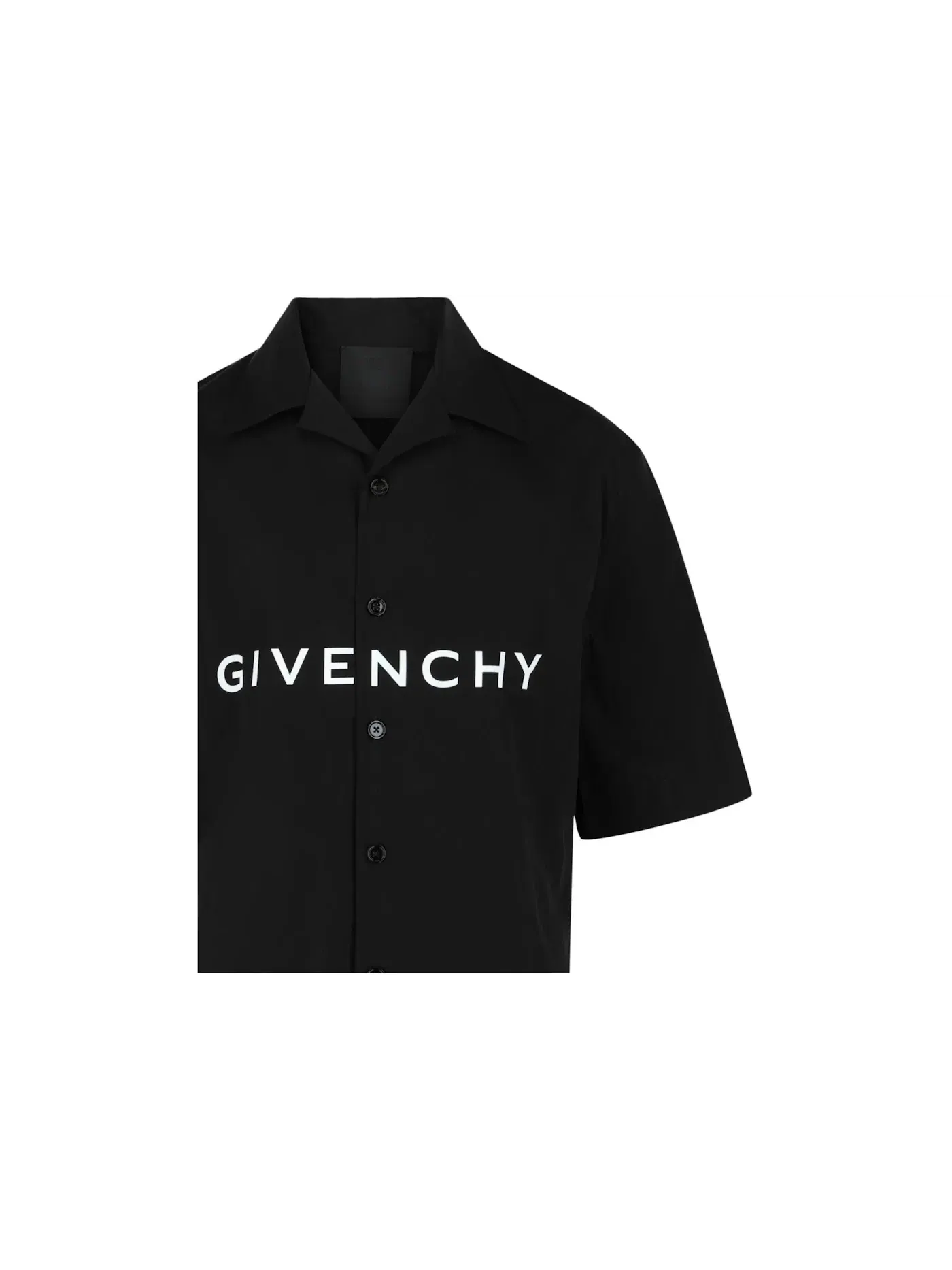 Мужская рубашка свободного кроя с принтом Givenchy — изображение 3 из 3, черный