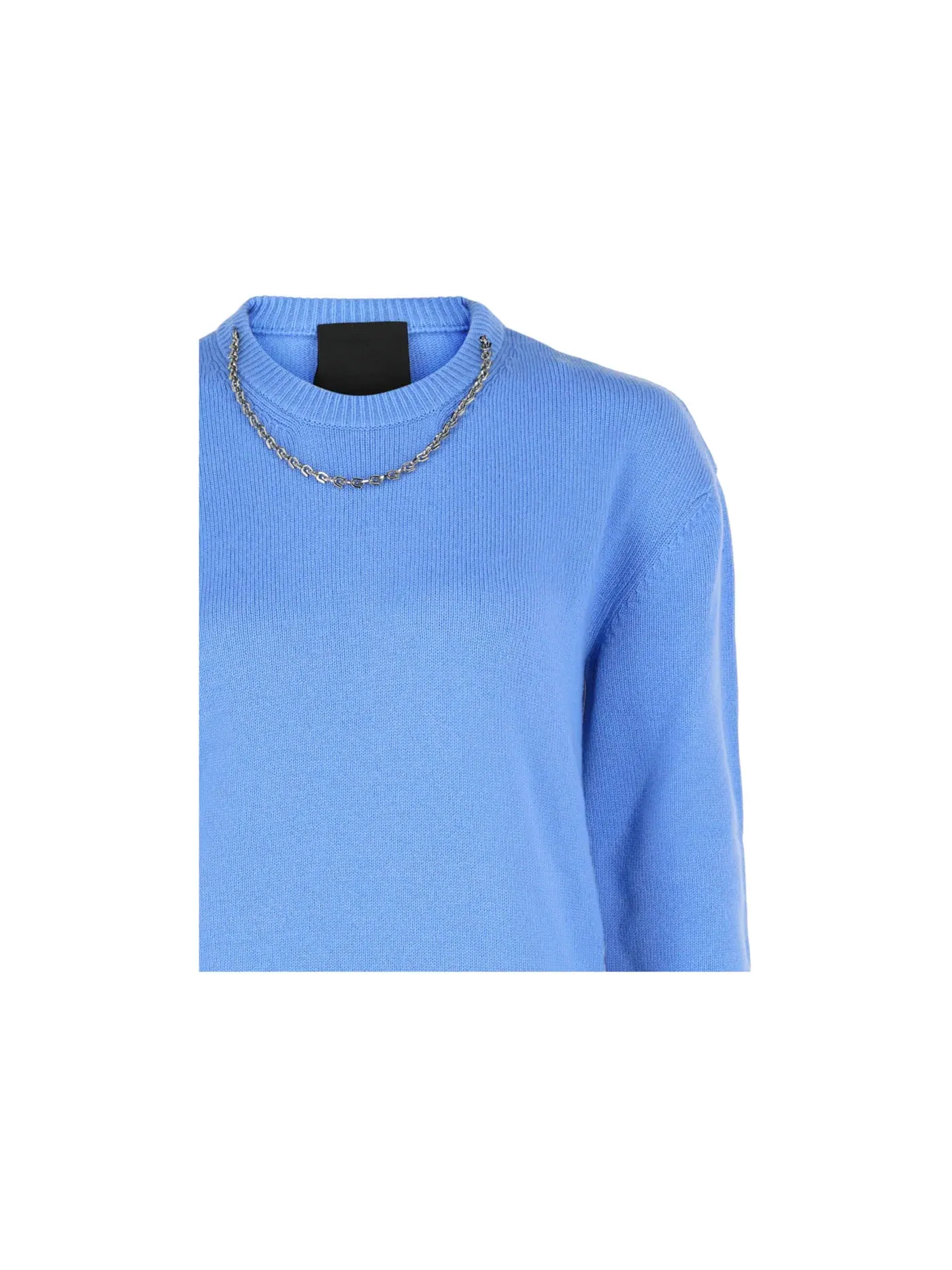 Женский джемпер с круглым вырезом Cashmere Roundneck Sweater Givenchy — изображение 3 из 3, голубой