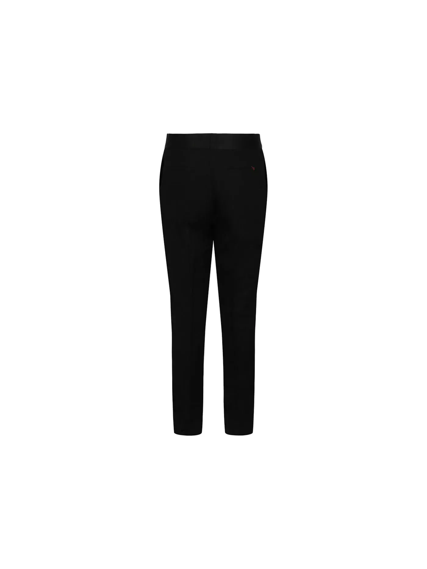 Мужские классические брюки с отделкой атласом Trousers Givenchy — изображение 2 из 3, черный