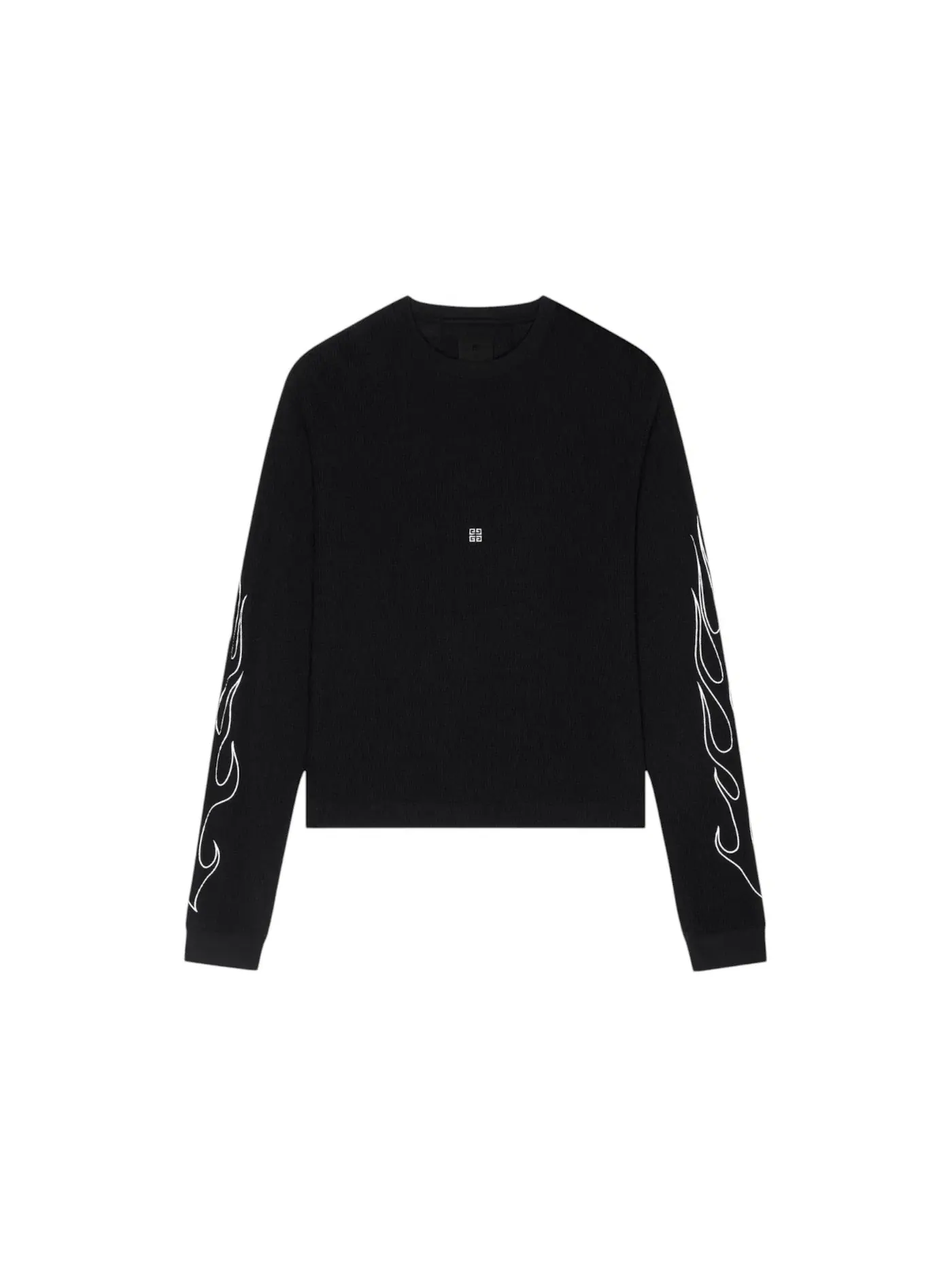 Мужская футболка с принтом Givenchy Dragon Flames Design Boxy Fit Long T-Shirt — изображение 1 из 1, черный